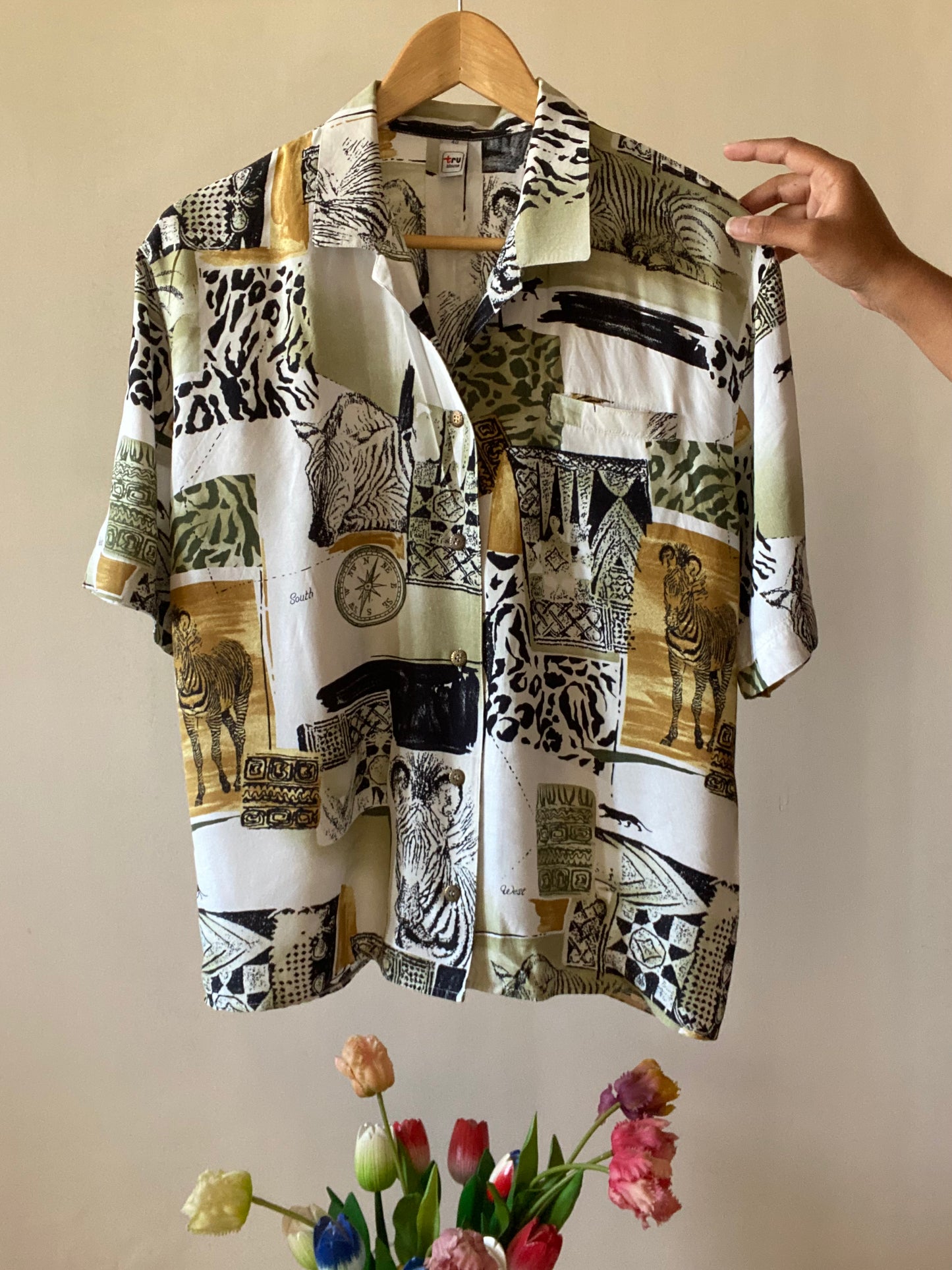 Zebra Print Vintage Shirt