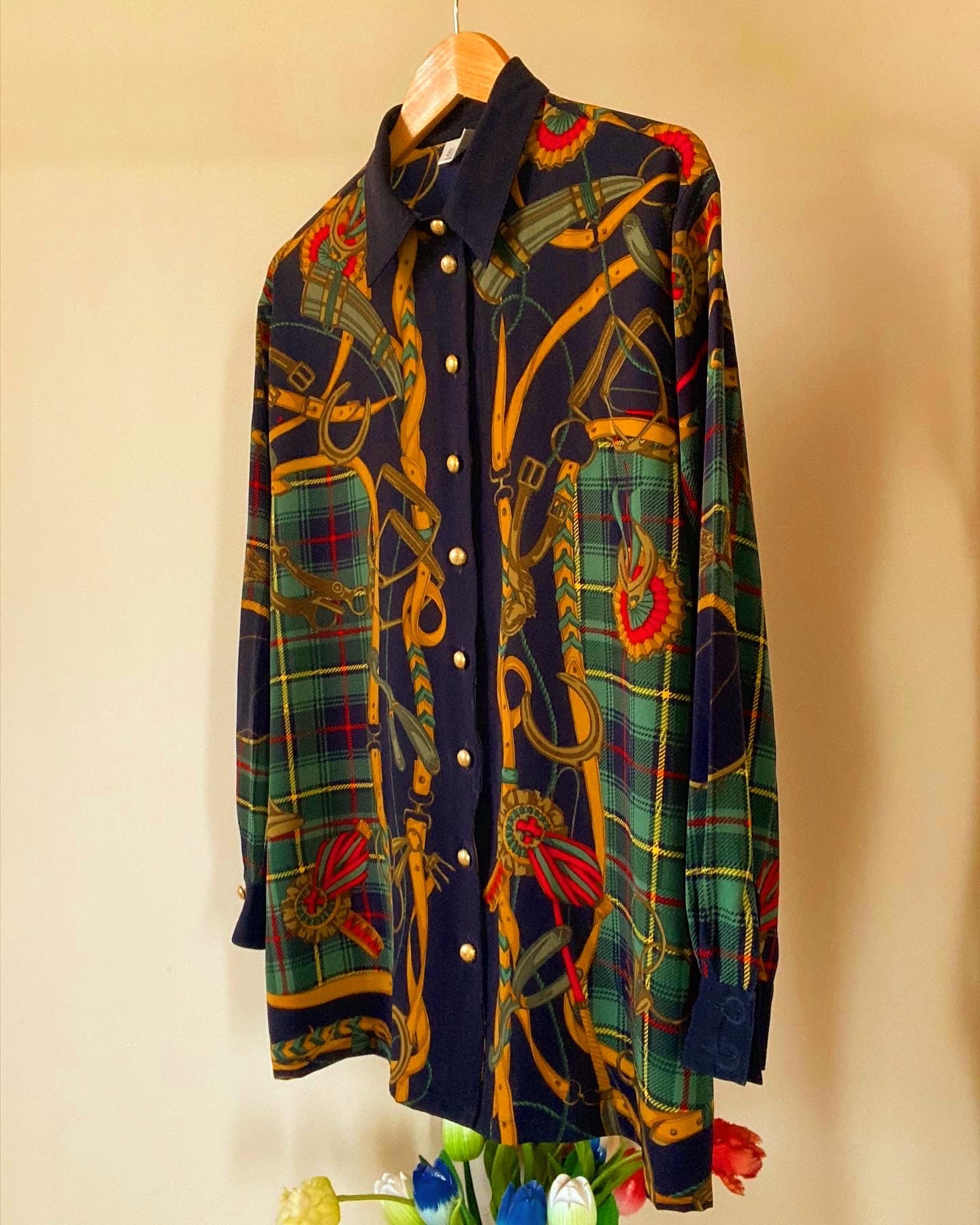 Baroque And Old Dad Style Print Vintage Shirt