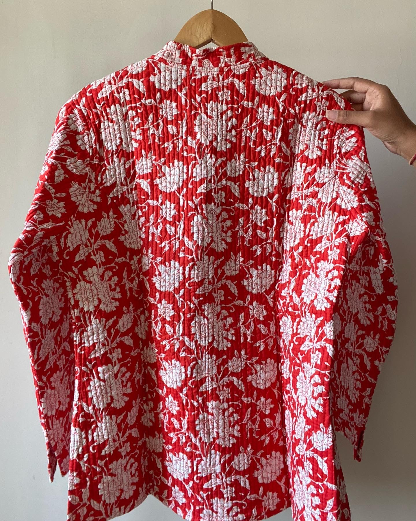 Bandani and Block Print Quilted Jacket