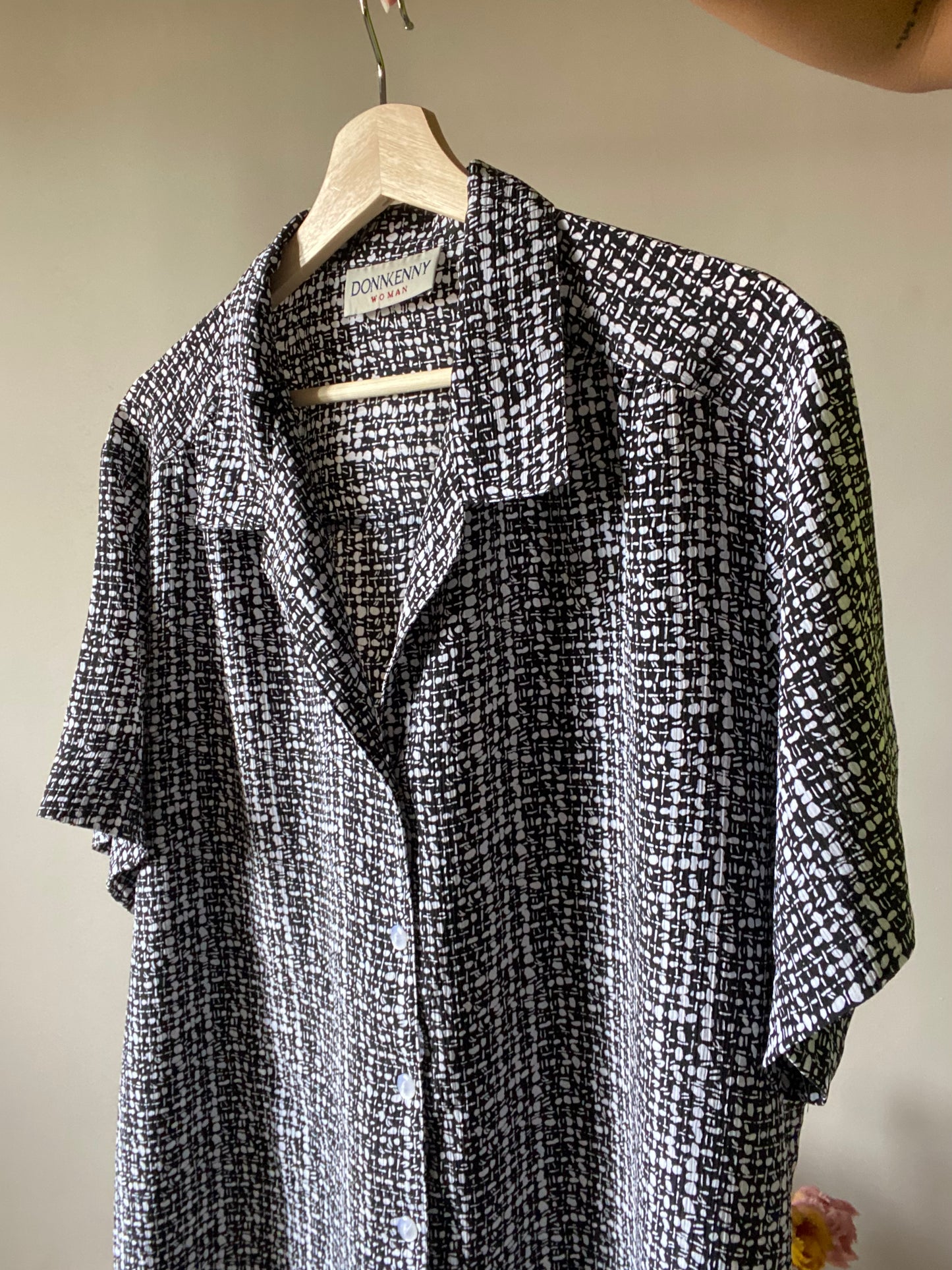 Abstract Black And White Vintage Shirt