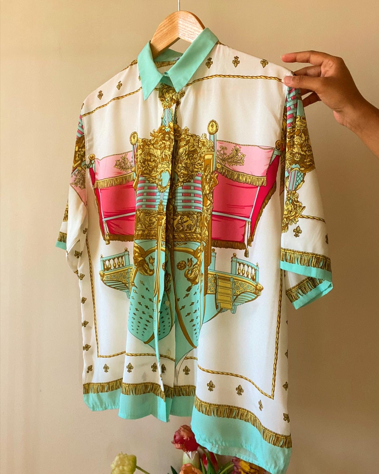 Baroque Print Vintage Shirt