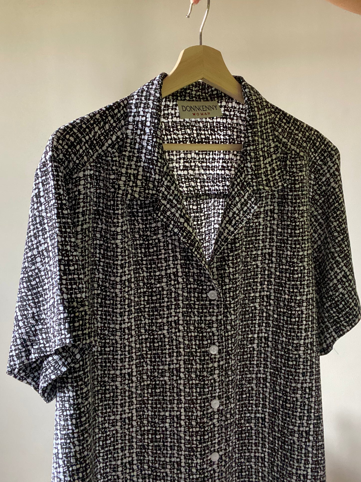 Abstract Black And White Vintage Shirt