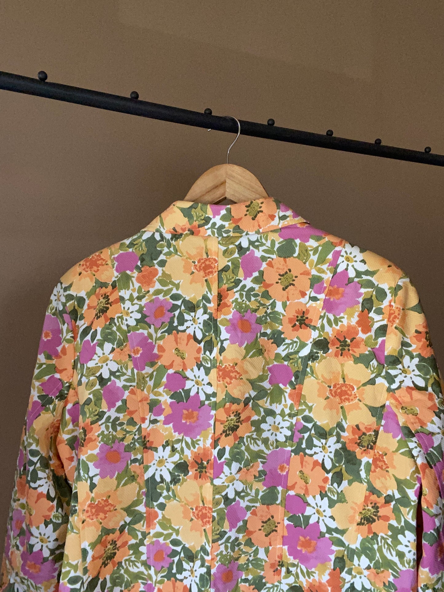 Floral Print Vintage Blazer