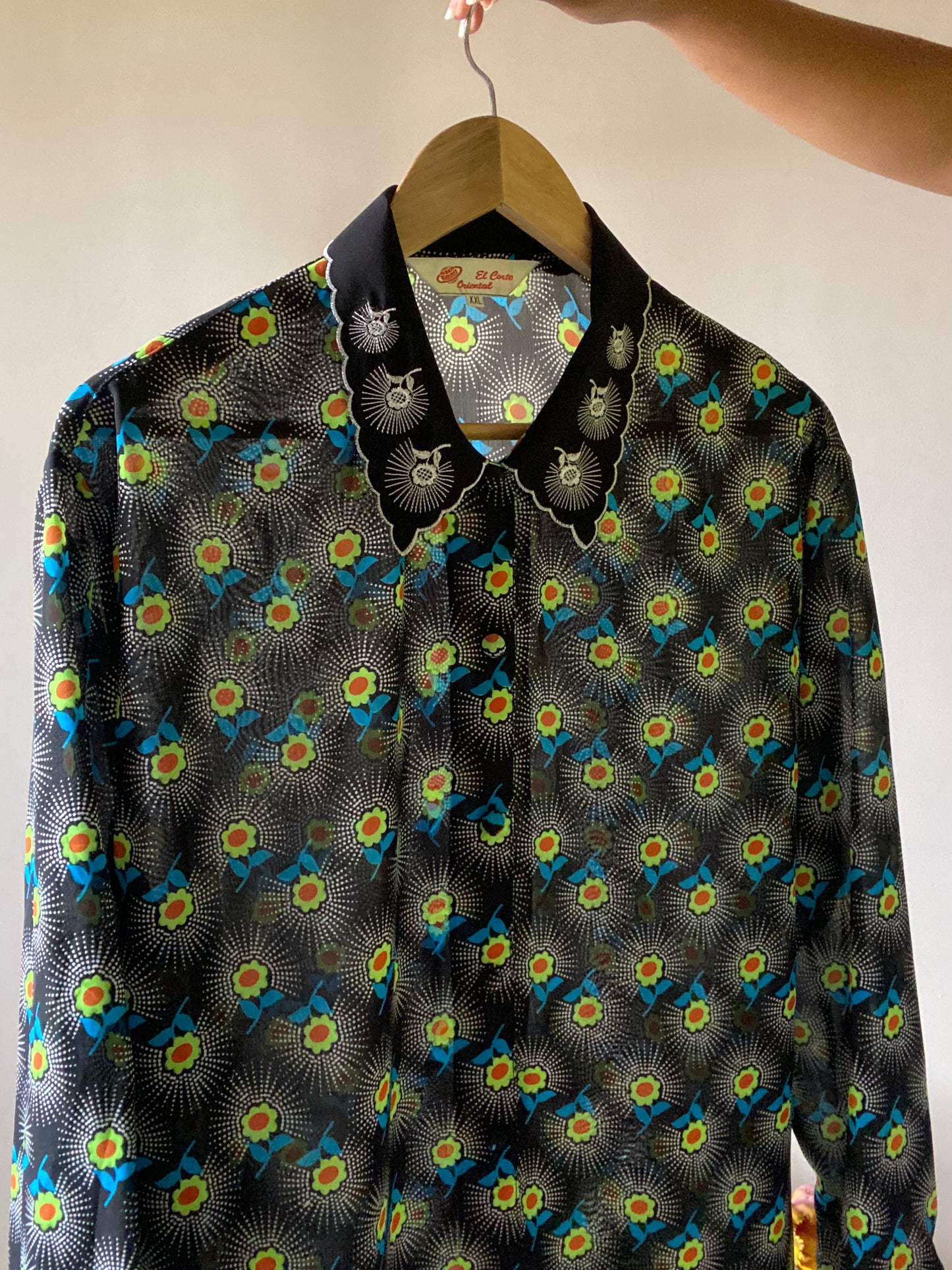 90s Floral Neo Print Vintage Shirt