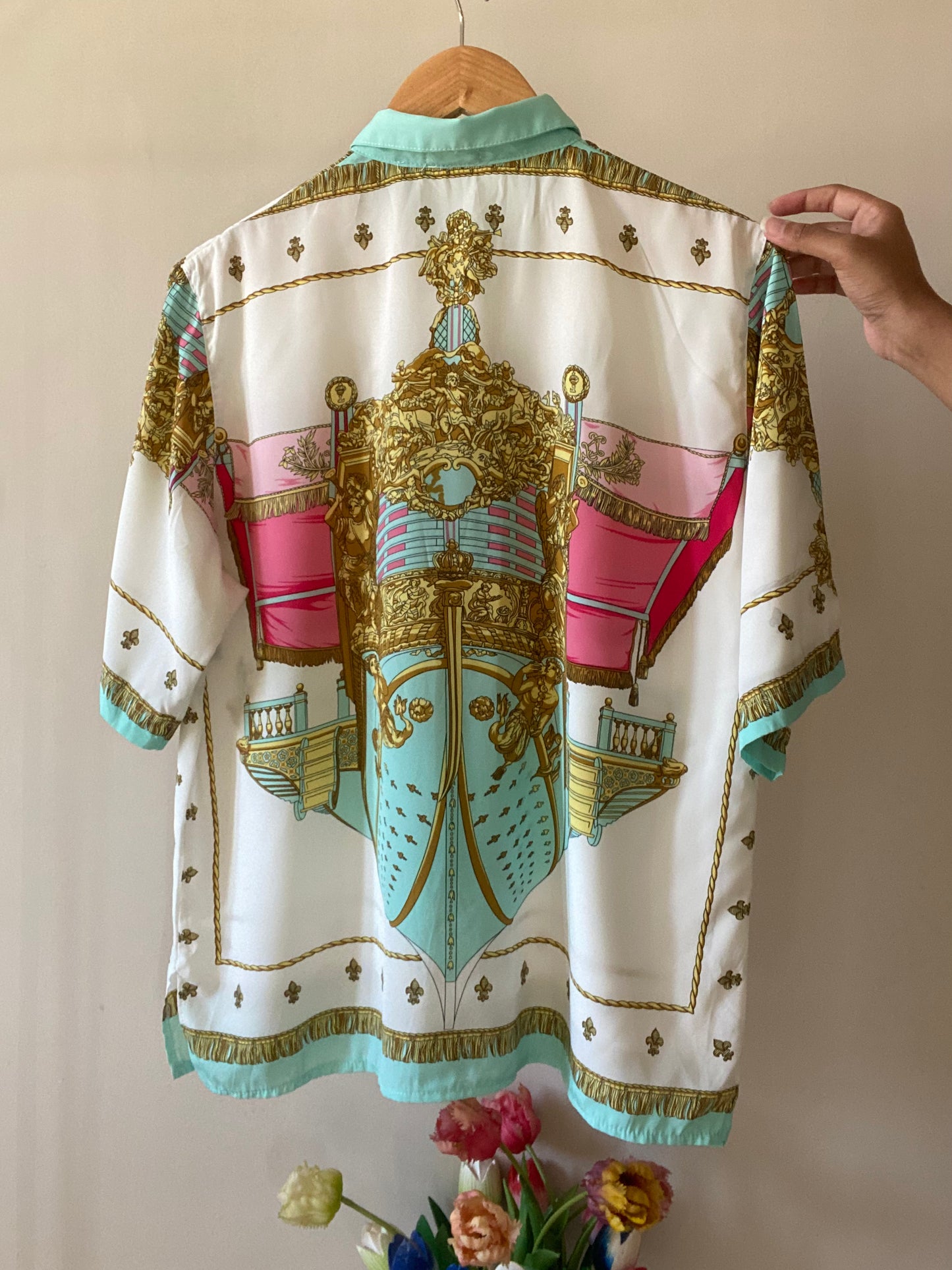 Baroque Print Vintage Shirt