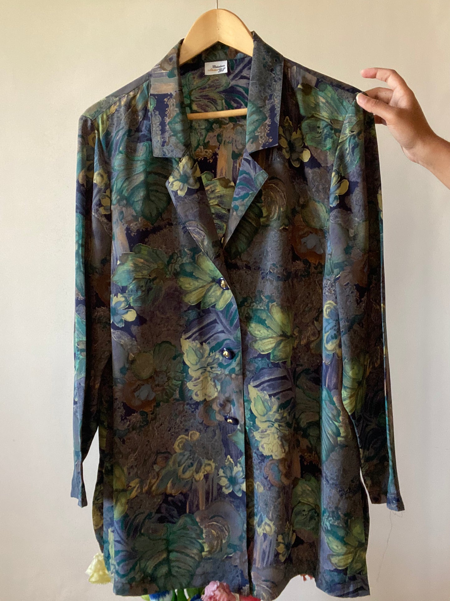 Abstract Floral Vintage Shirt