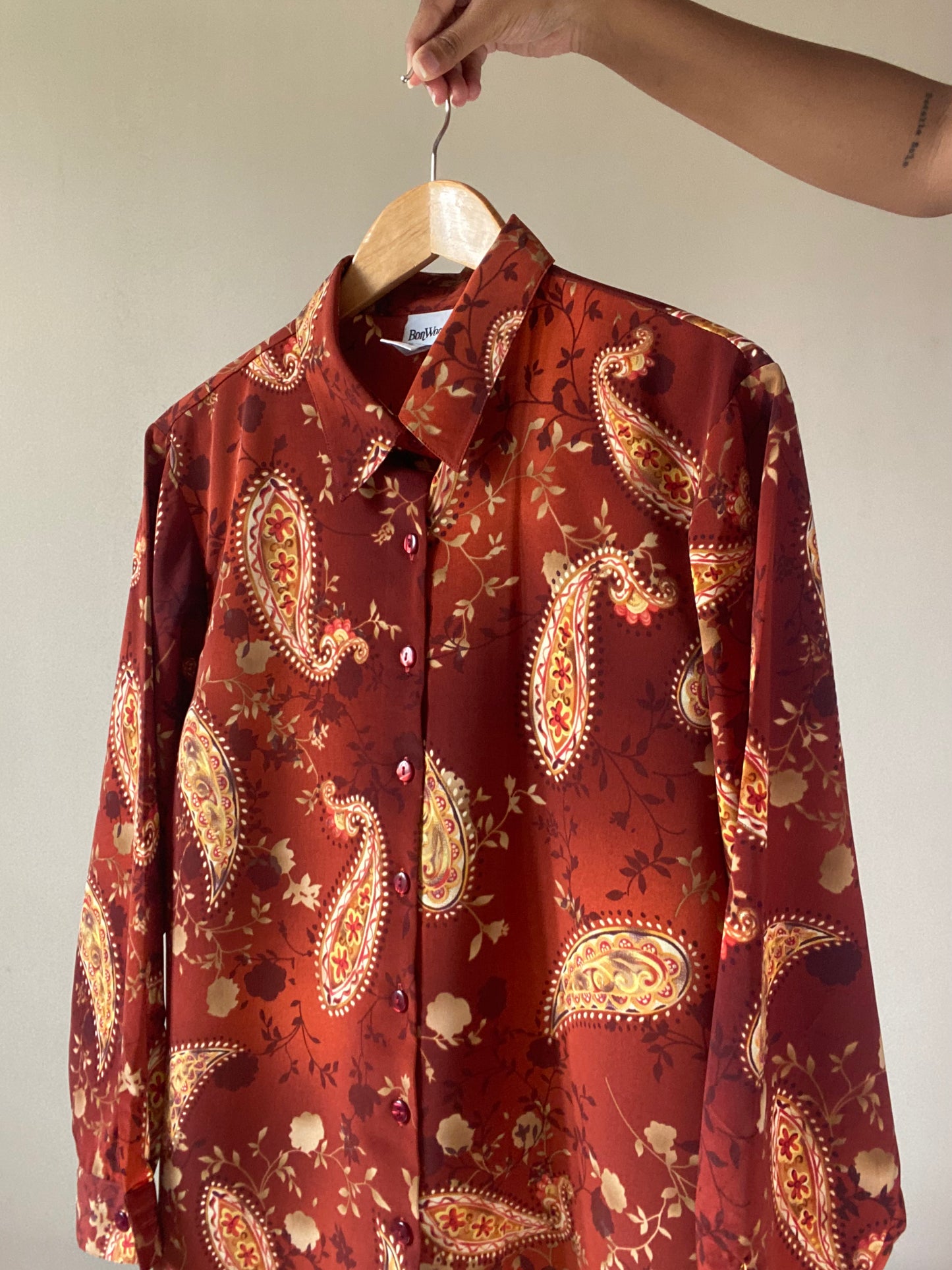 BonWorth Ethnic Print Vintage Shirt