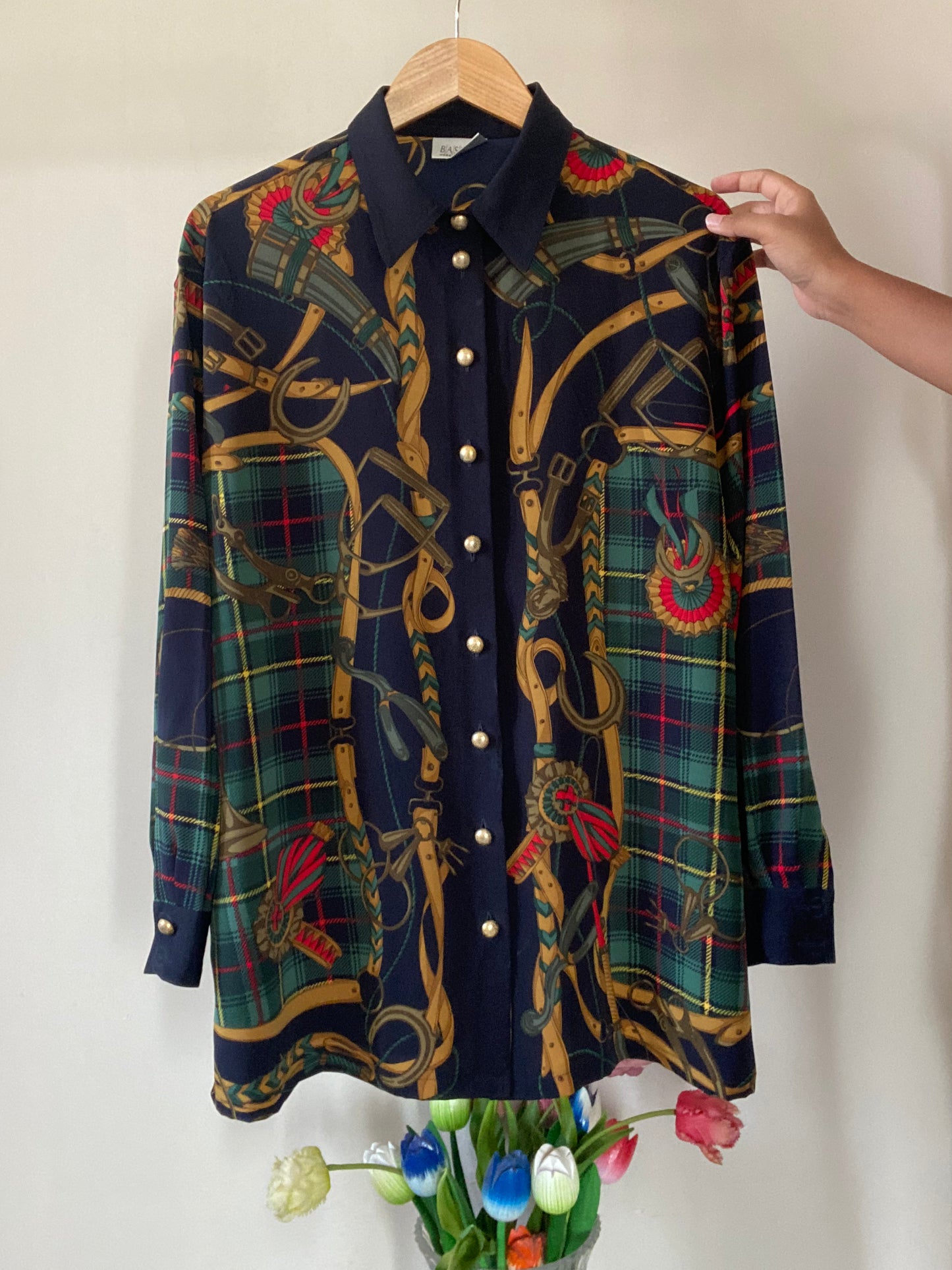 Baroque And Old Dad Style Print Vintage Shirt
