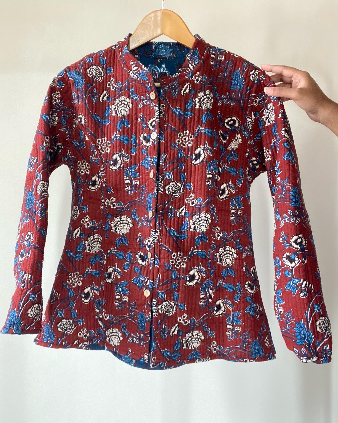 Block Print Blue Floral