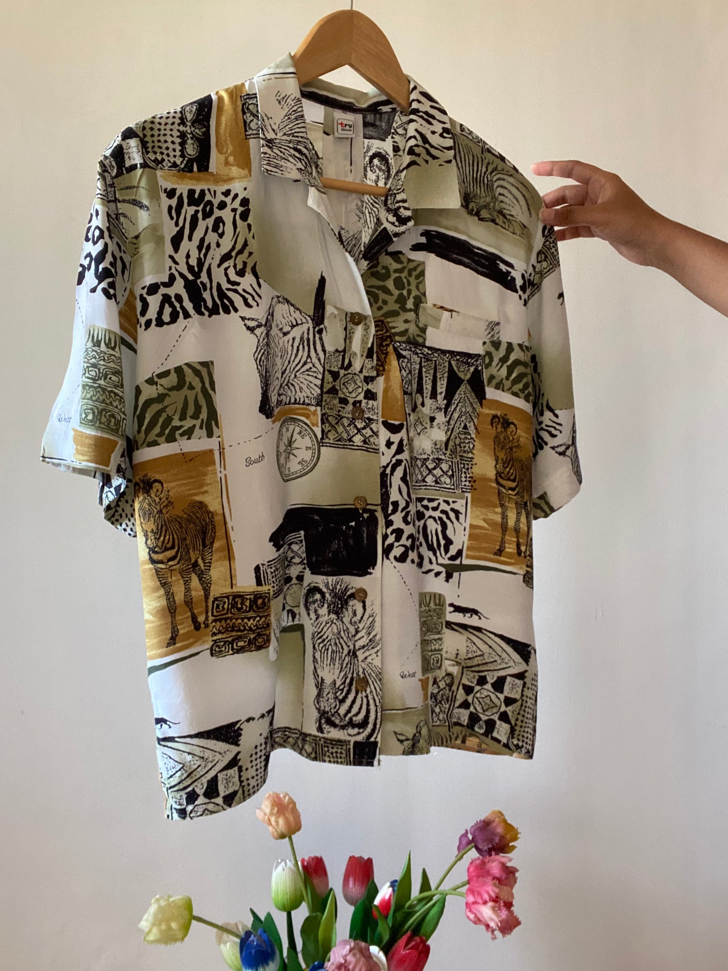 Zebra Print Vintage Shirt