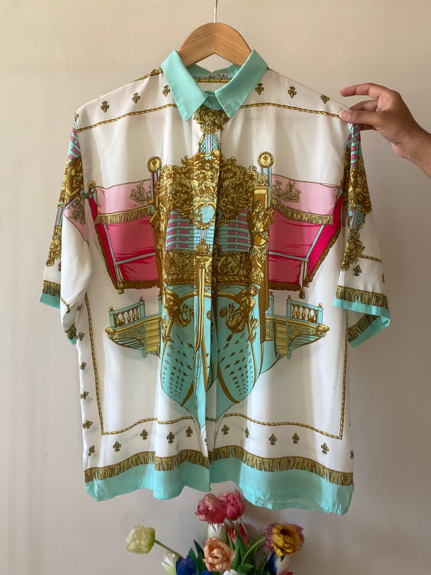 Baroque Print Vintage Shirt