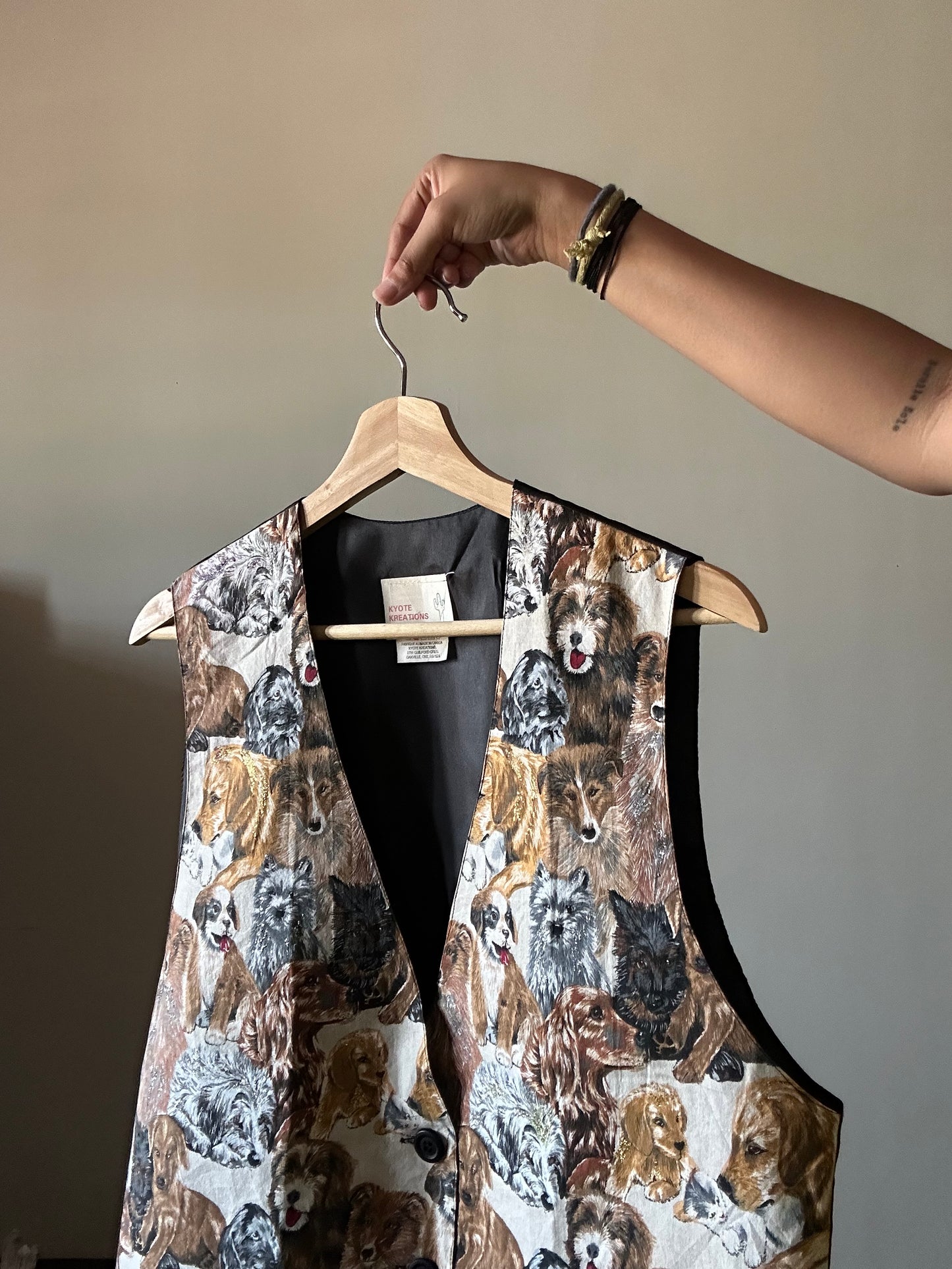 Kyote Kreations Vintage Handpainted Vest