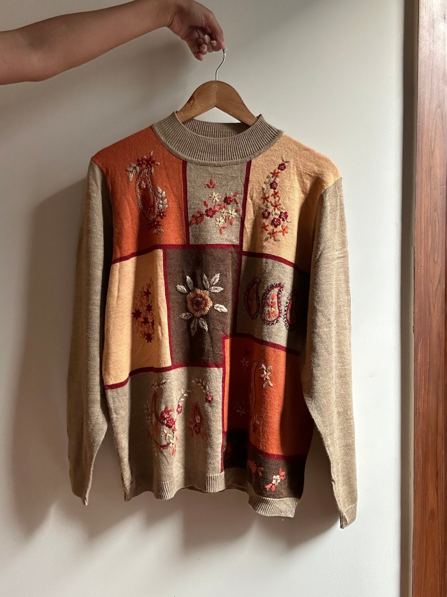 Vintage Alfred Dunner Beaded Knit Pullover