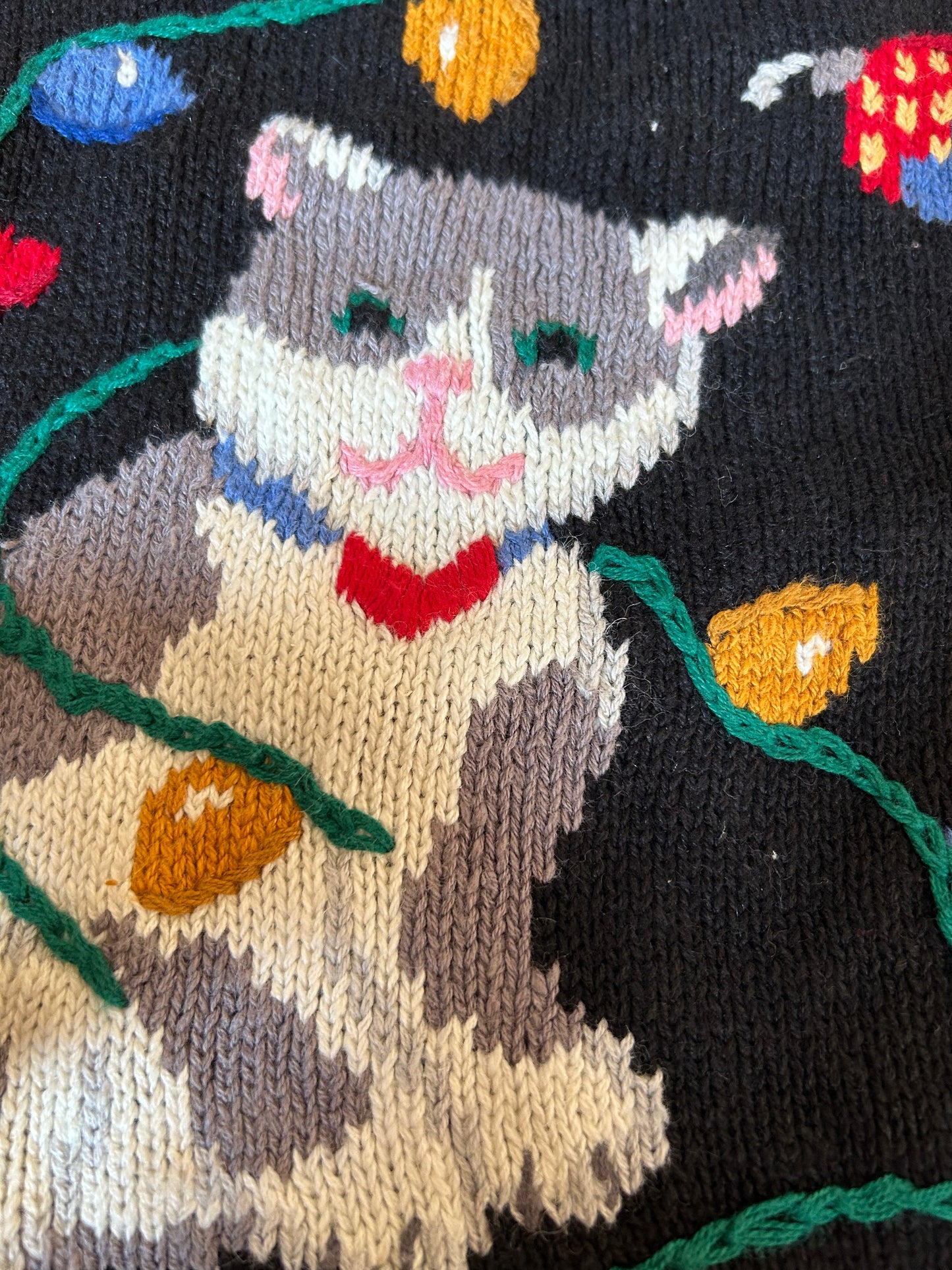 Country Side Classic Vintage Hand Embroidered Knit Vest