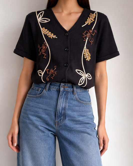 Knitter Julia Vintage Knit Cardigan