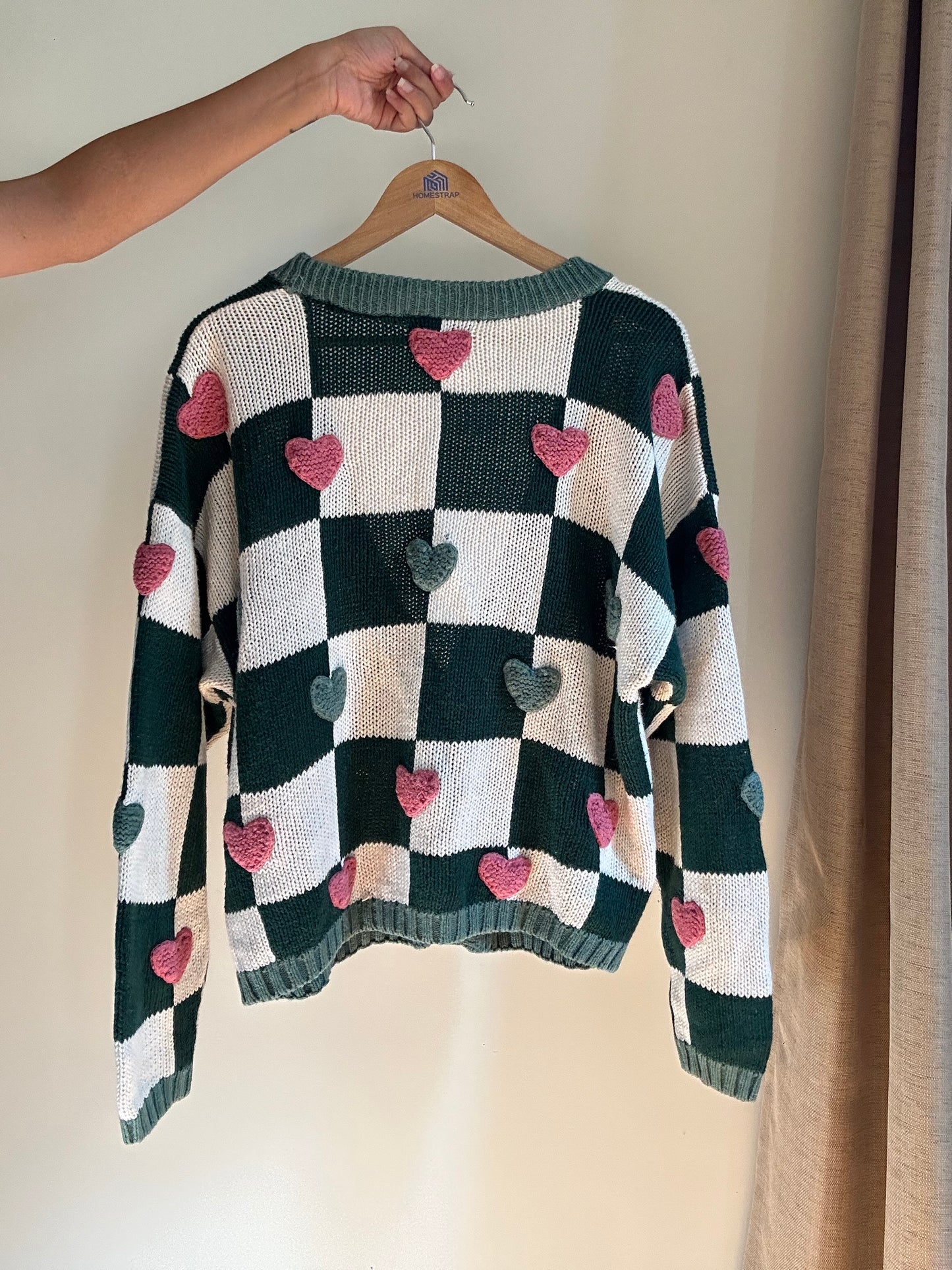 Vintage Paris Sports Club Hand Knit Cardigan