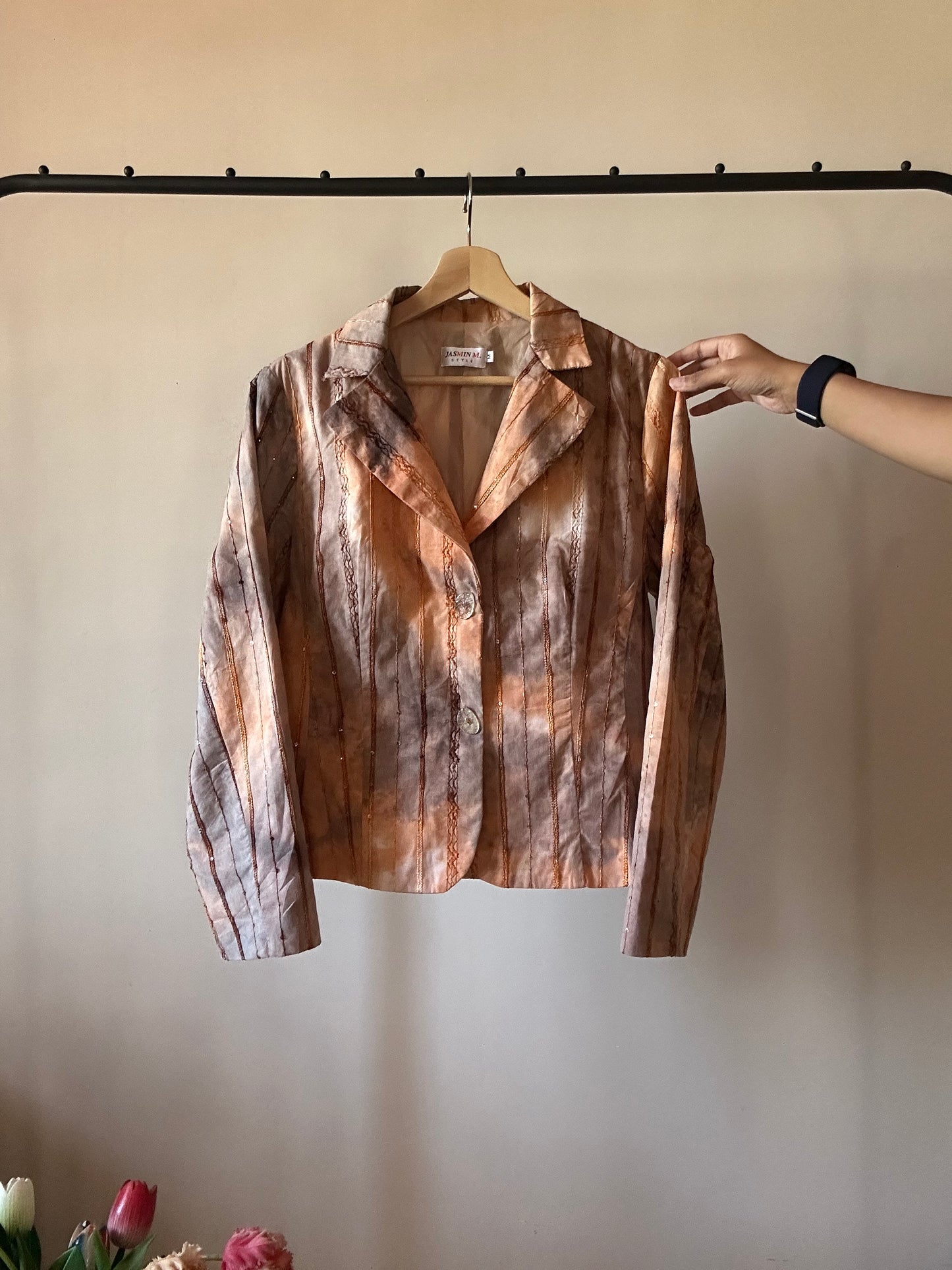 Jasmin M Vintage Embroidered Blazer