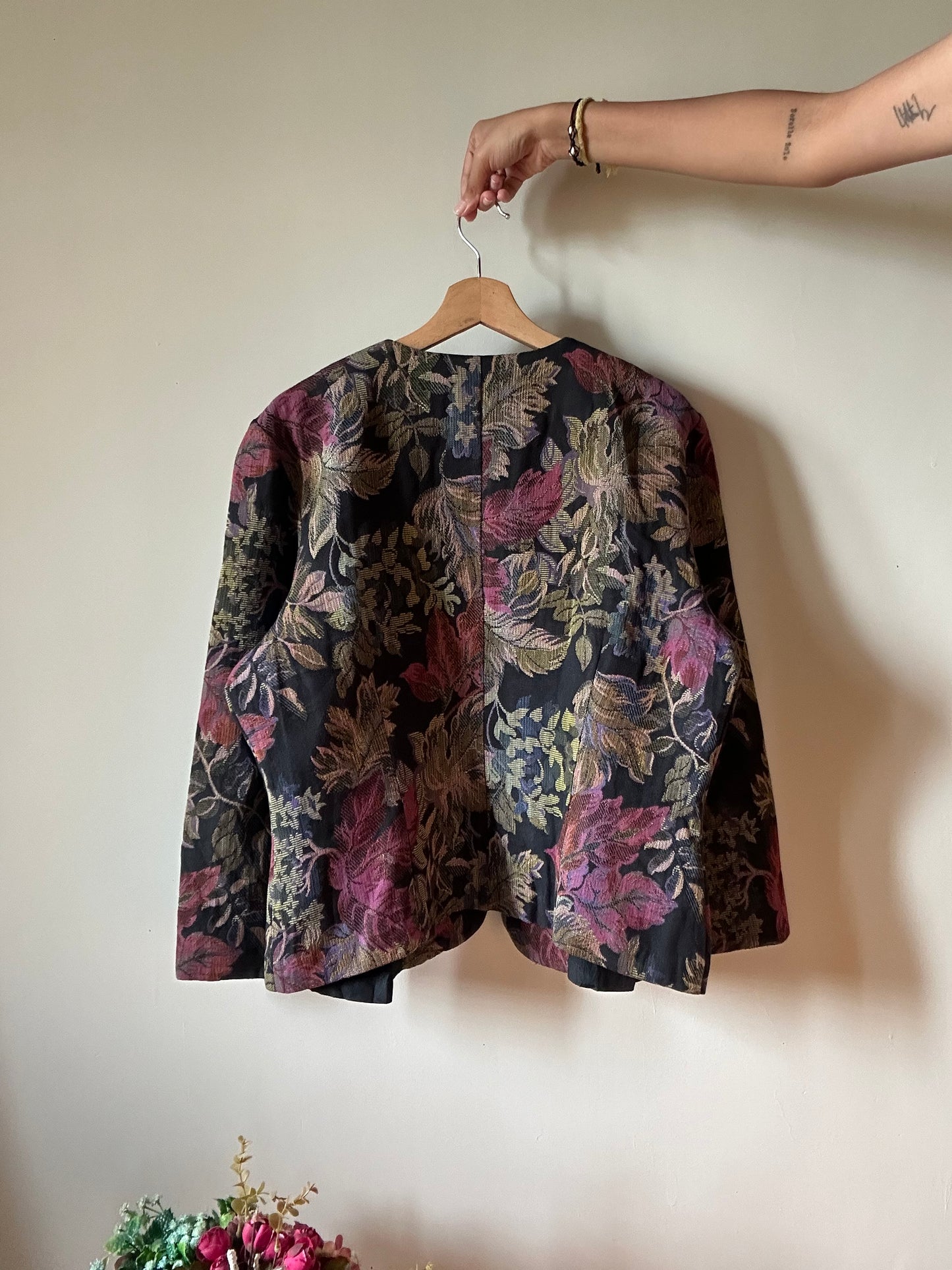 Linda Lundstrom Vintage Floral Blazer