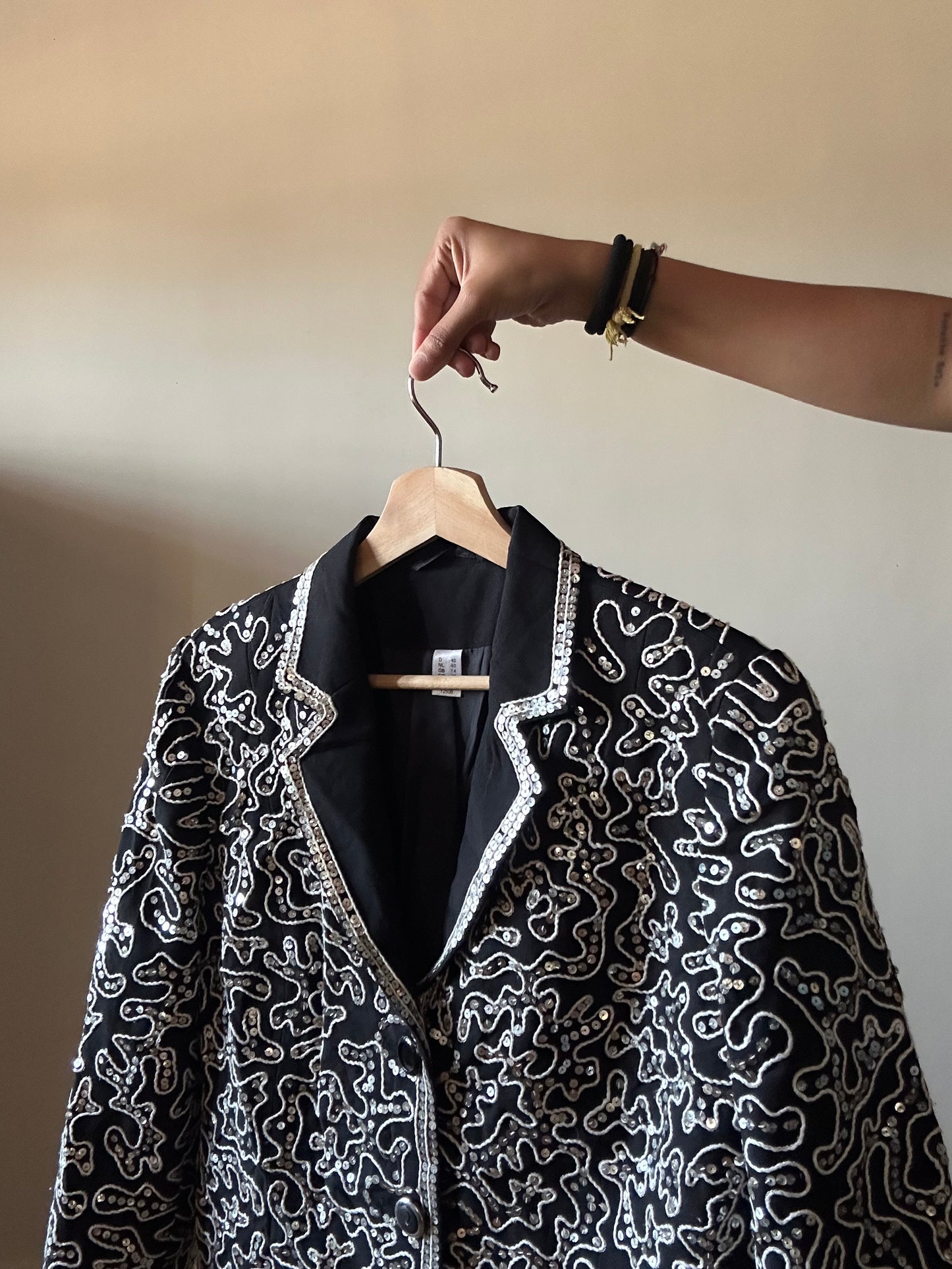 Vintage All Sequins and Embroidered Blazer