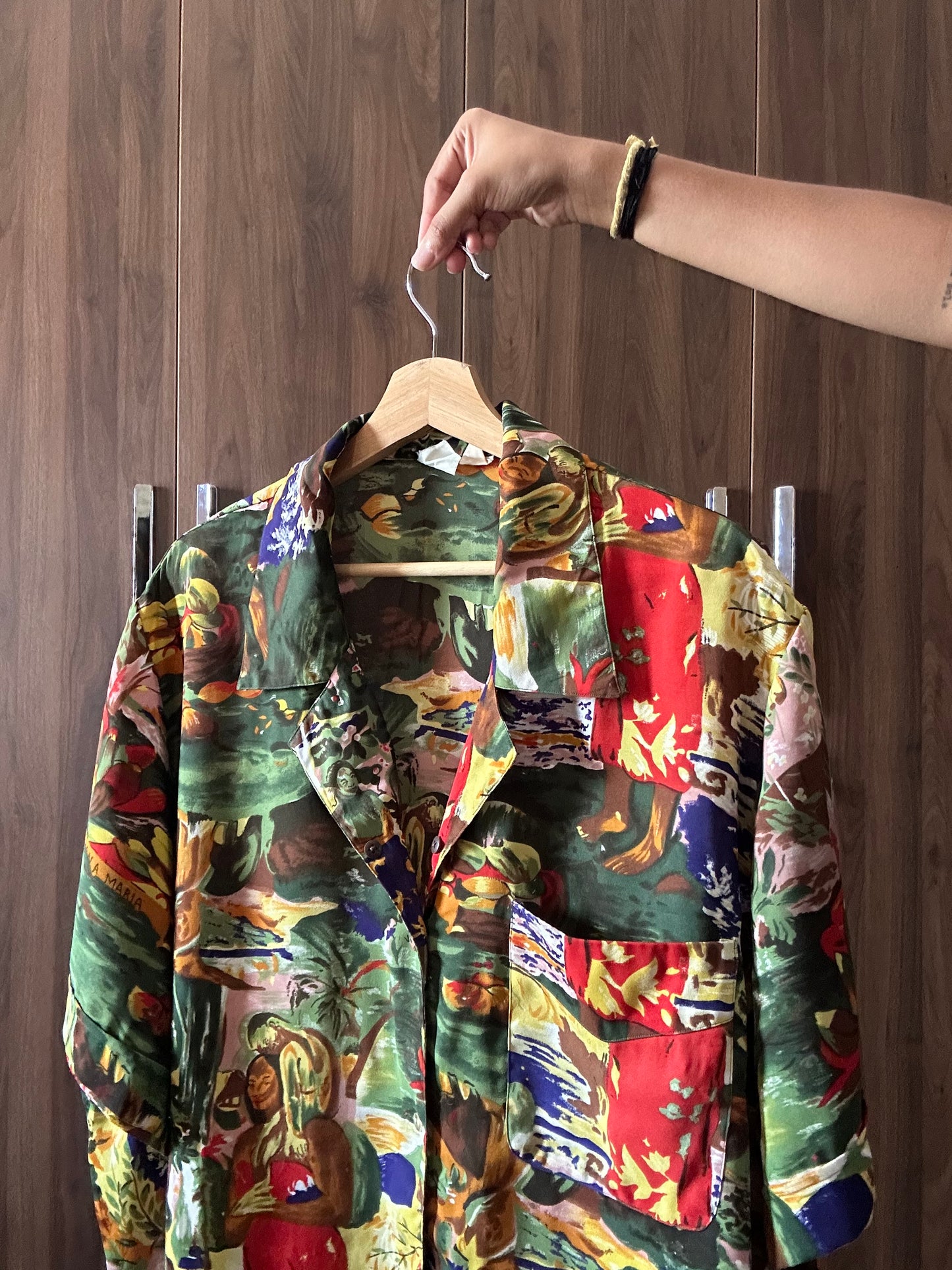 Vintage Abstract Art Print Shirt