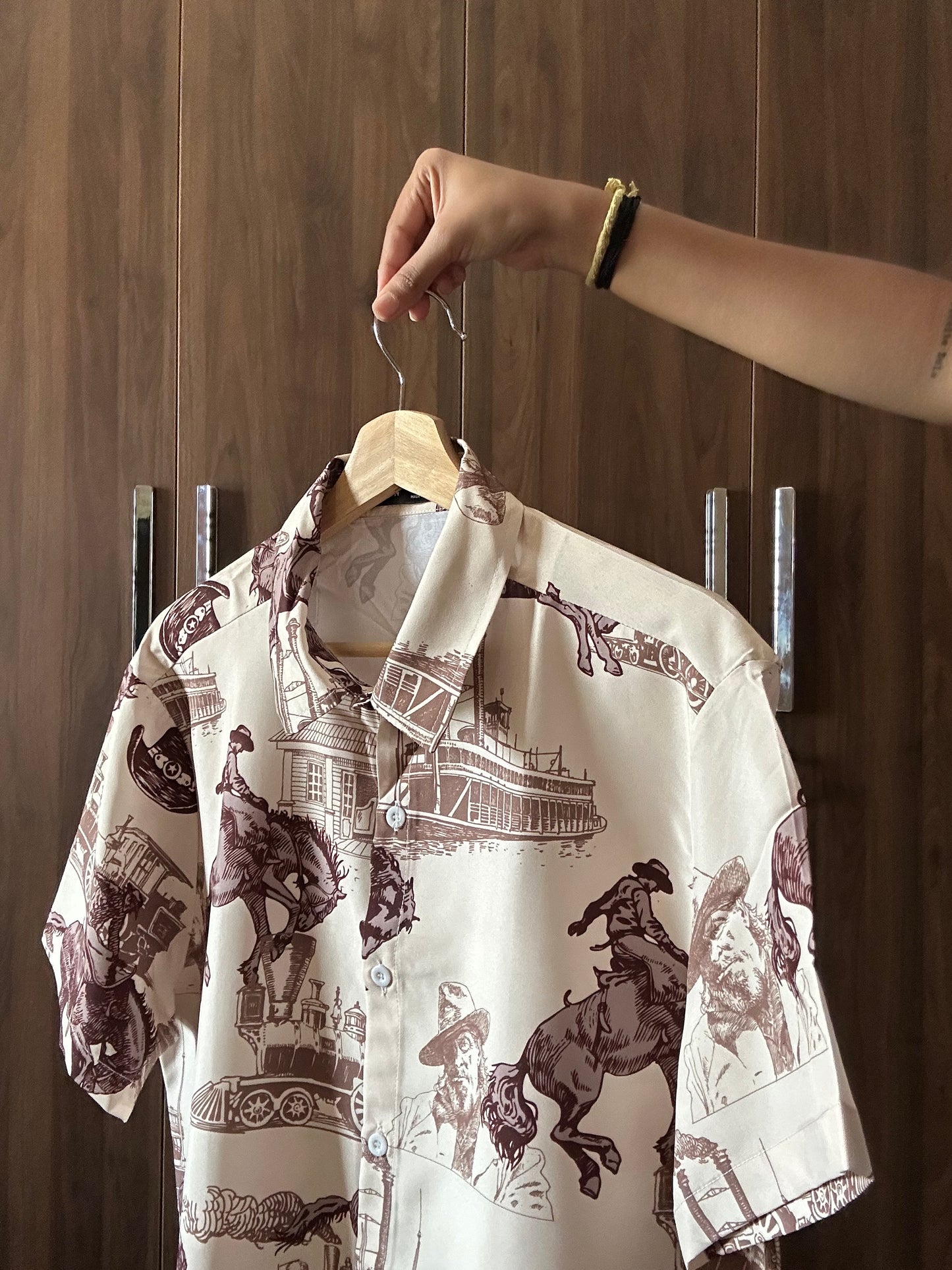 Vintage SHEIN Abstract Print Shirt