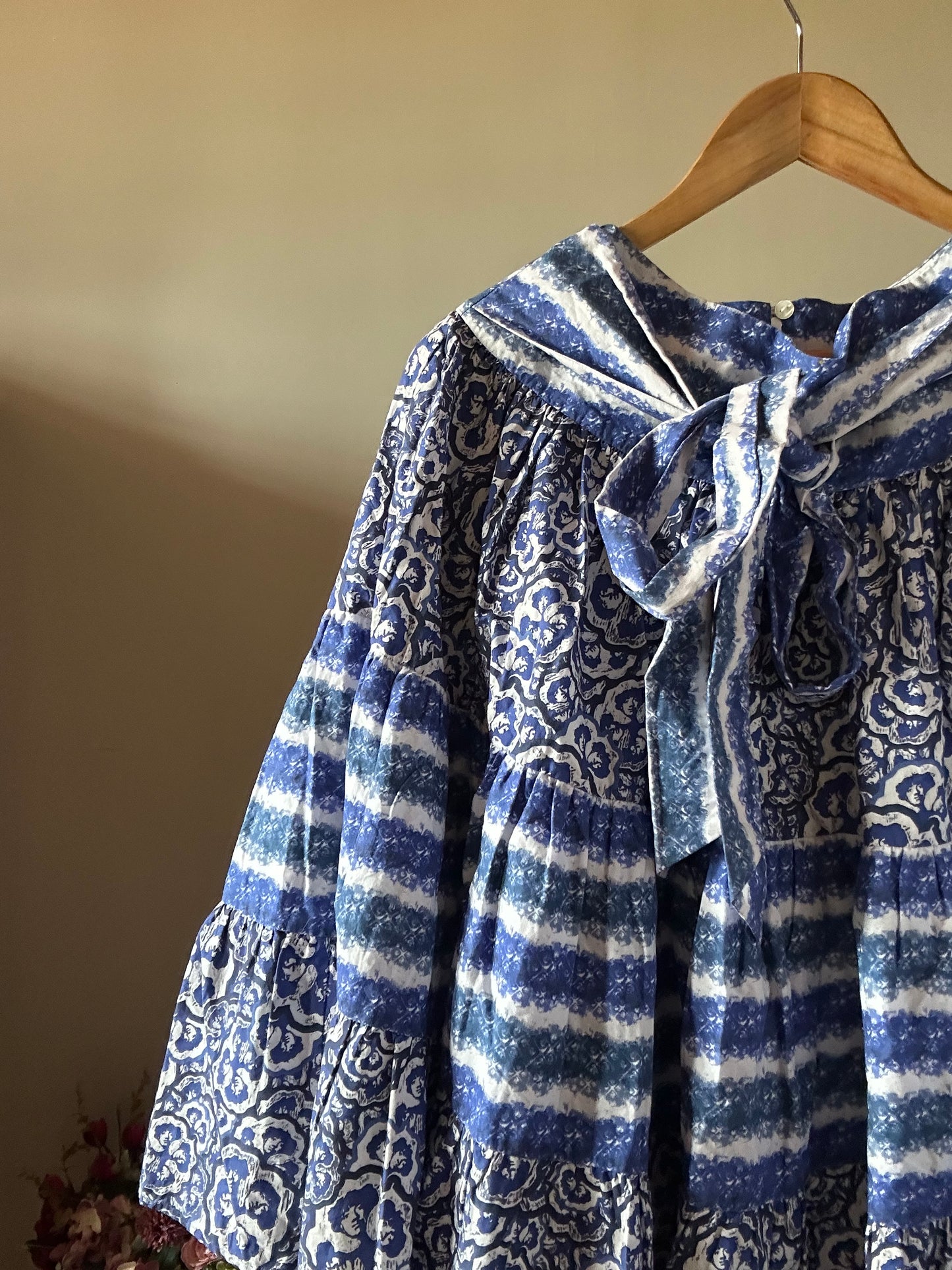 Vintage Face Print Skirt