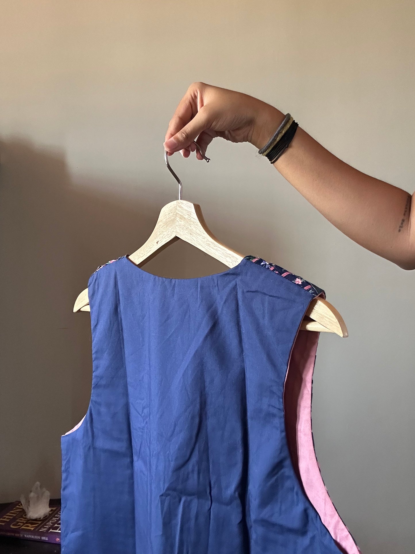 Floral Weaved Vintage Vest