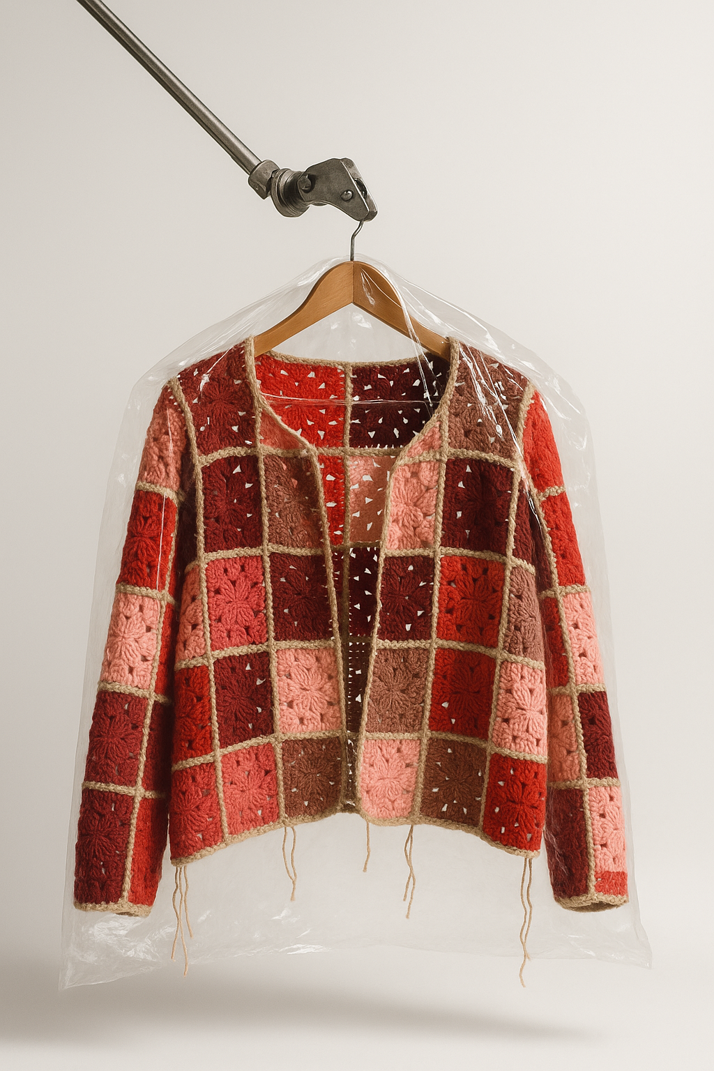 Crochet Vintage Cropped Cardigan