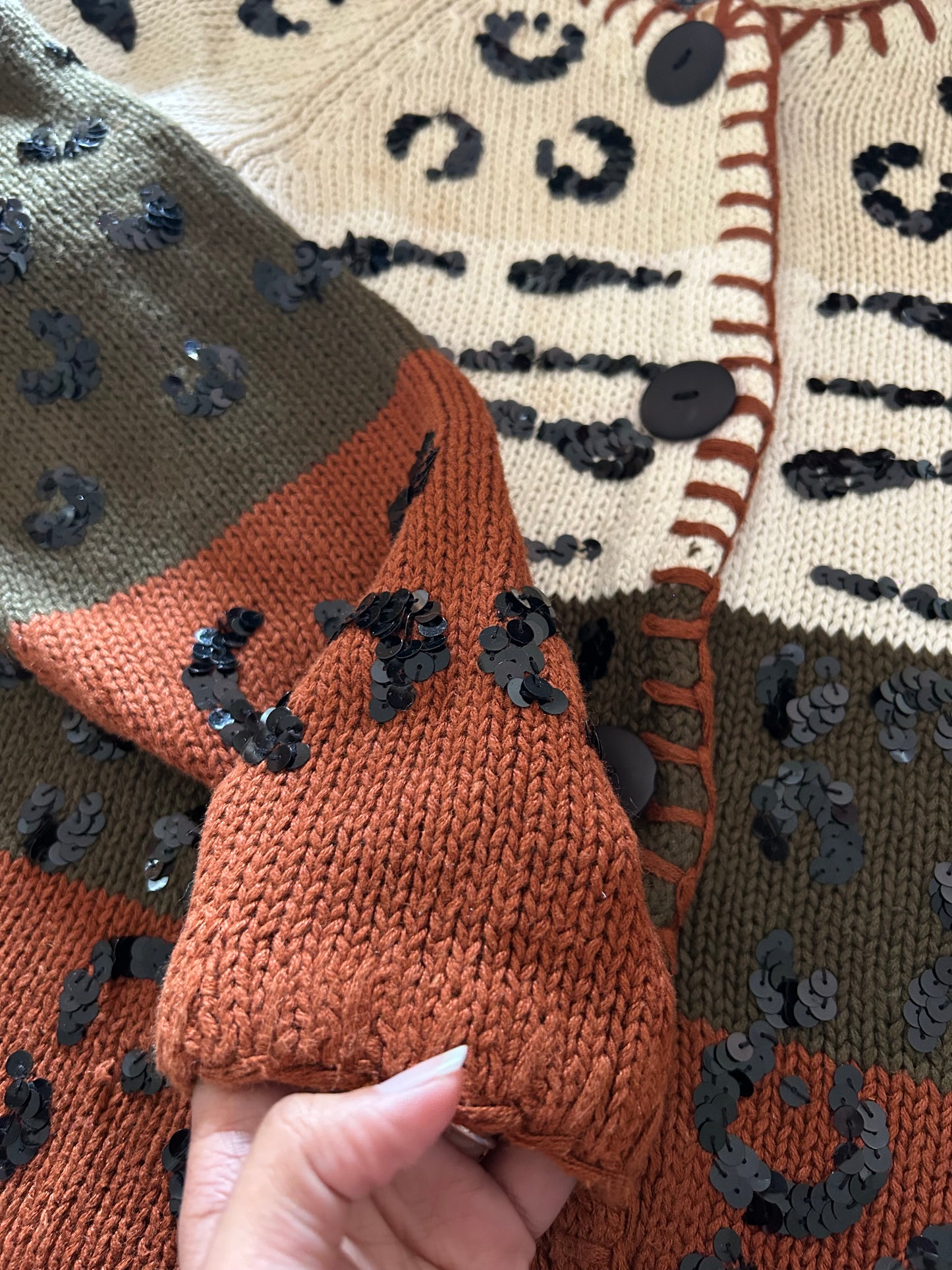 Vintage Work In Progress Knit Cardigan