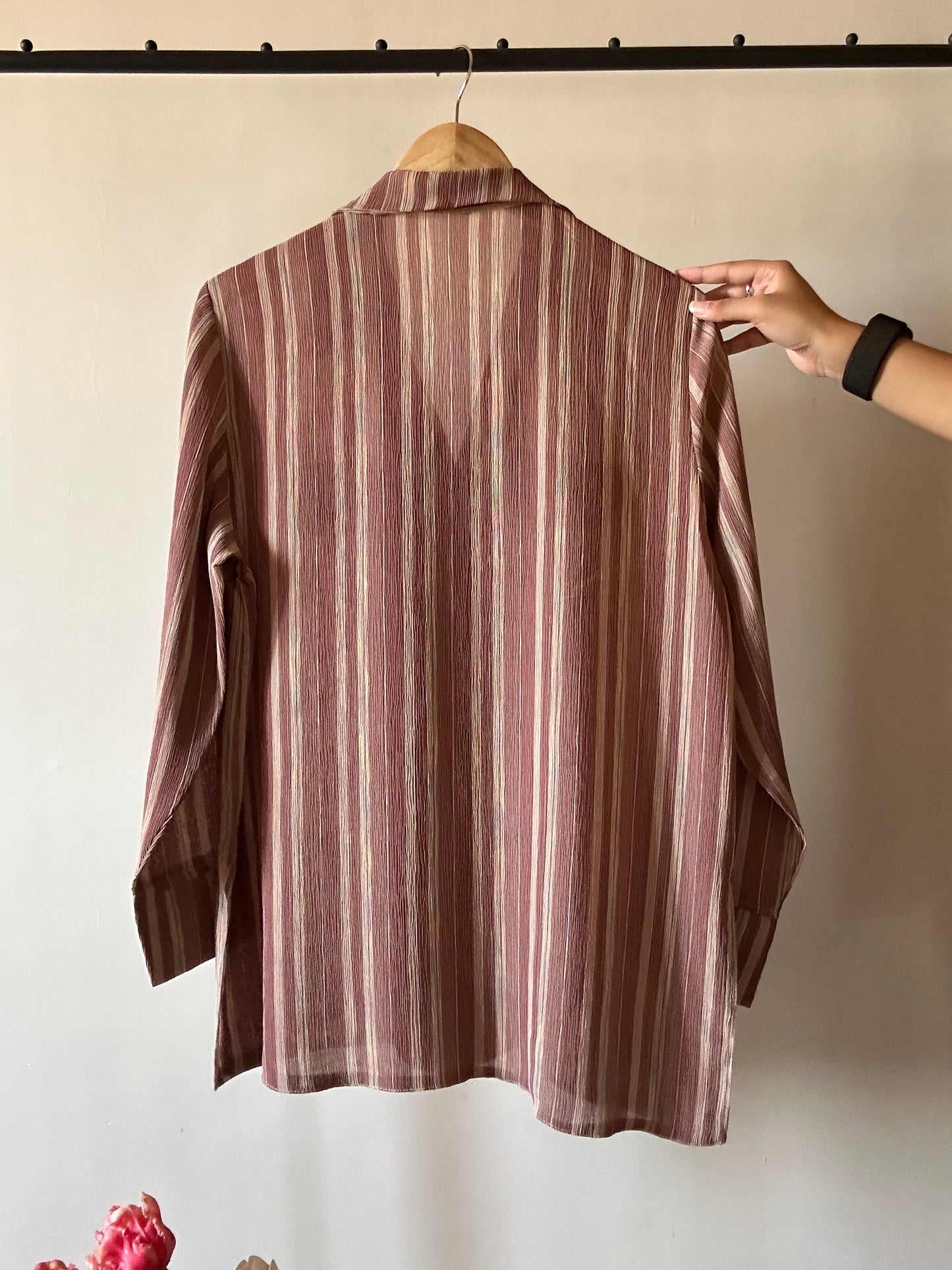 Multi Pattern Vintage Shirt With textured Fabric