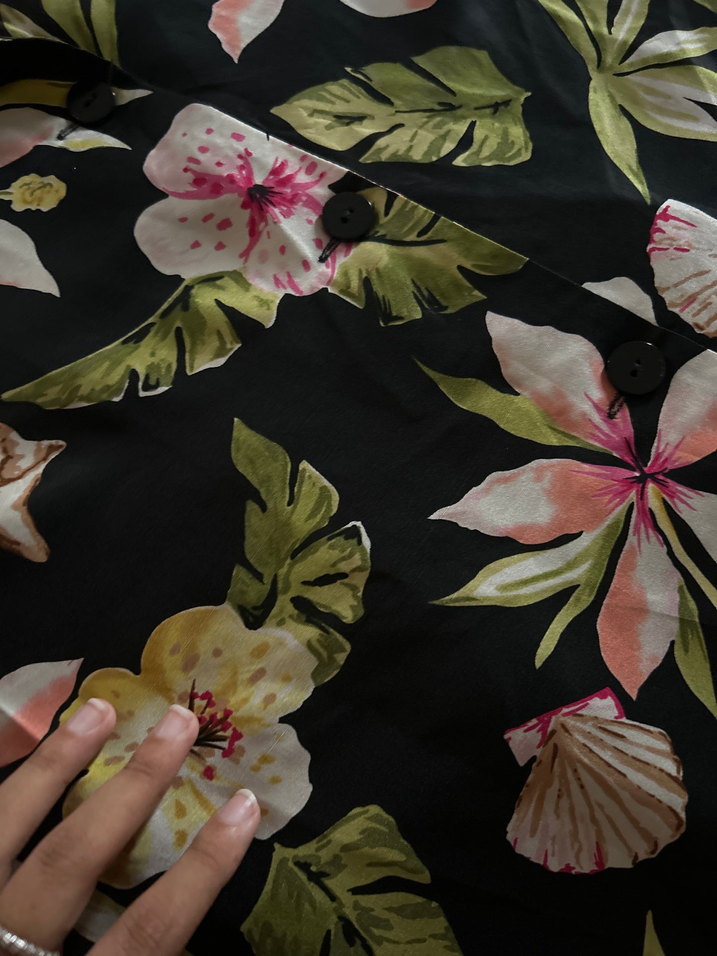 Vintage Silkland Floral Shaket