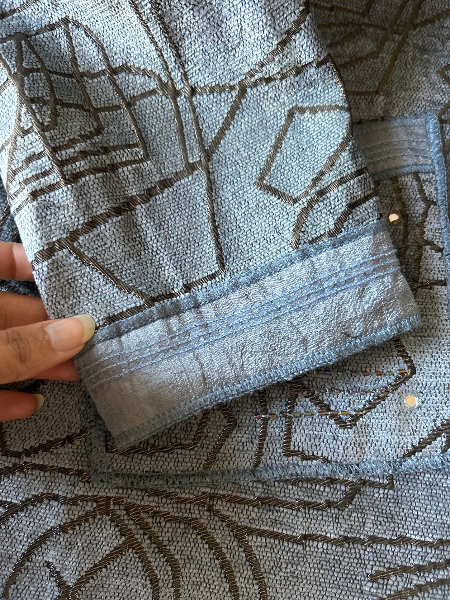 Yak Magik Vintage Reversible Shaket With Beaded and Embroidered On The Pockets