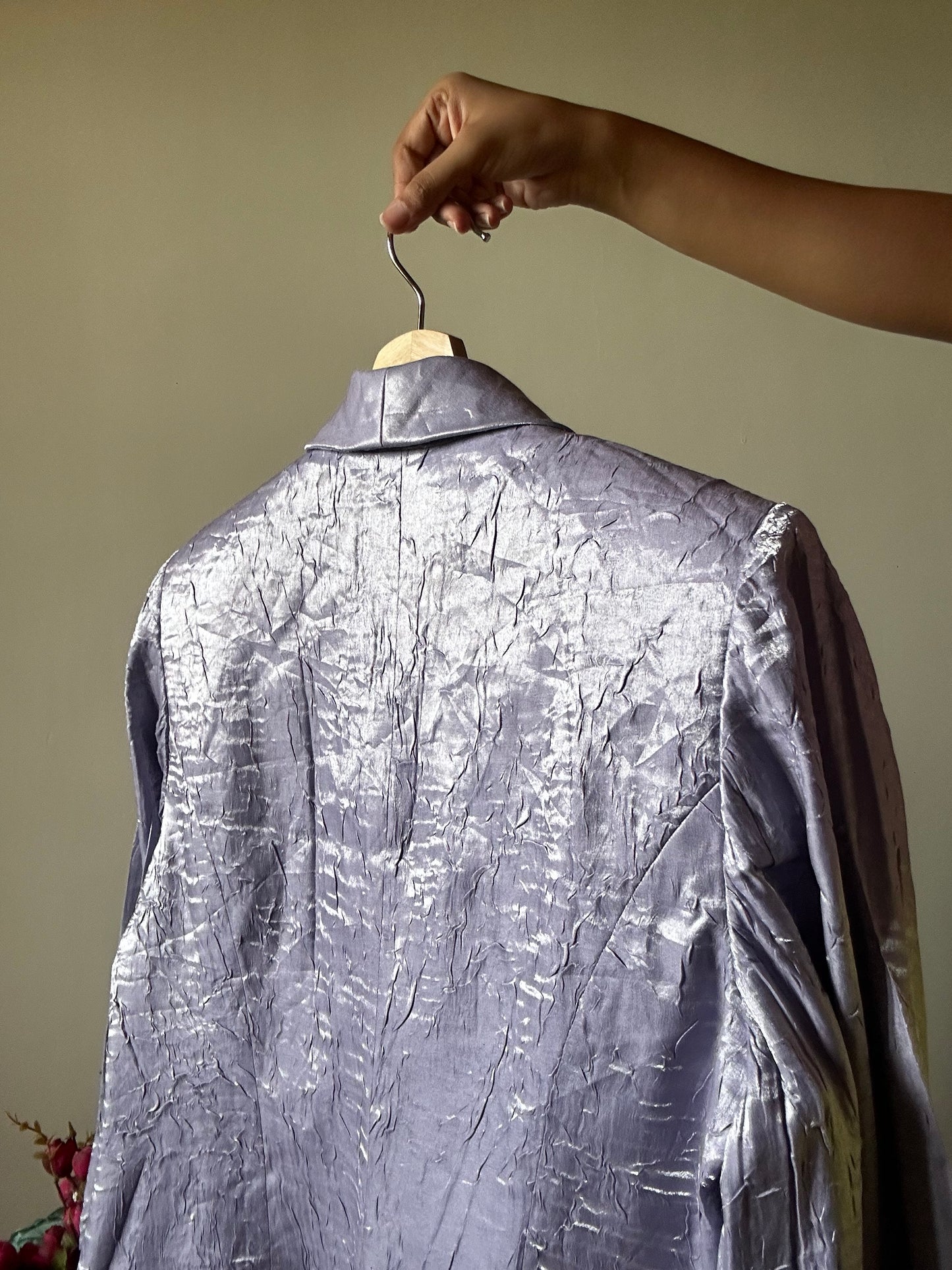 Alex Vintage Crinkled Blazer