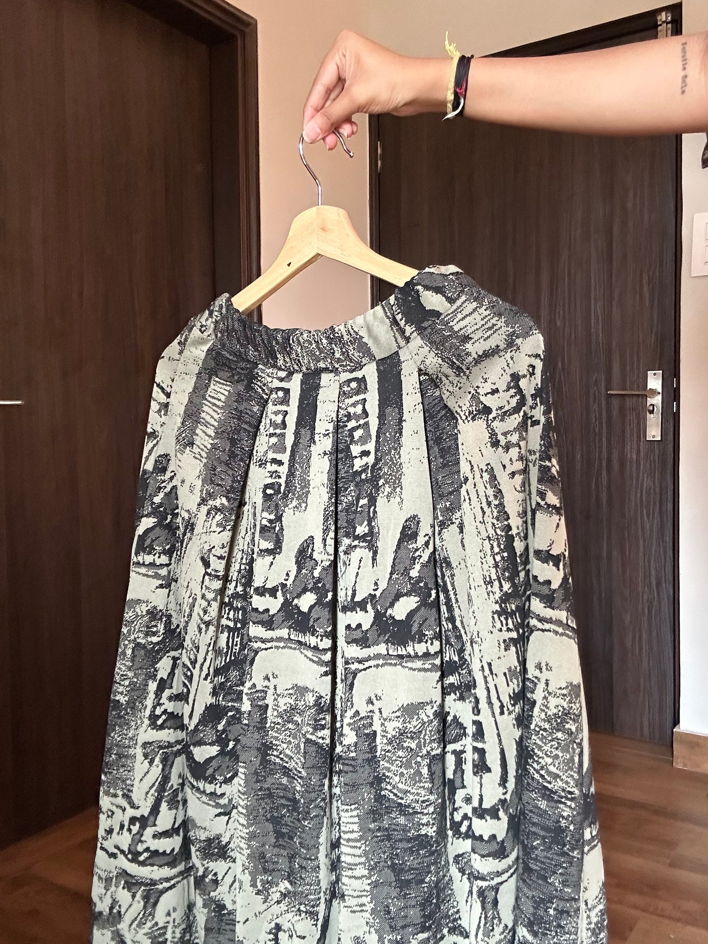 Nina Riga Vintage Pleated Skirt