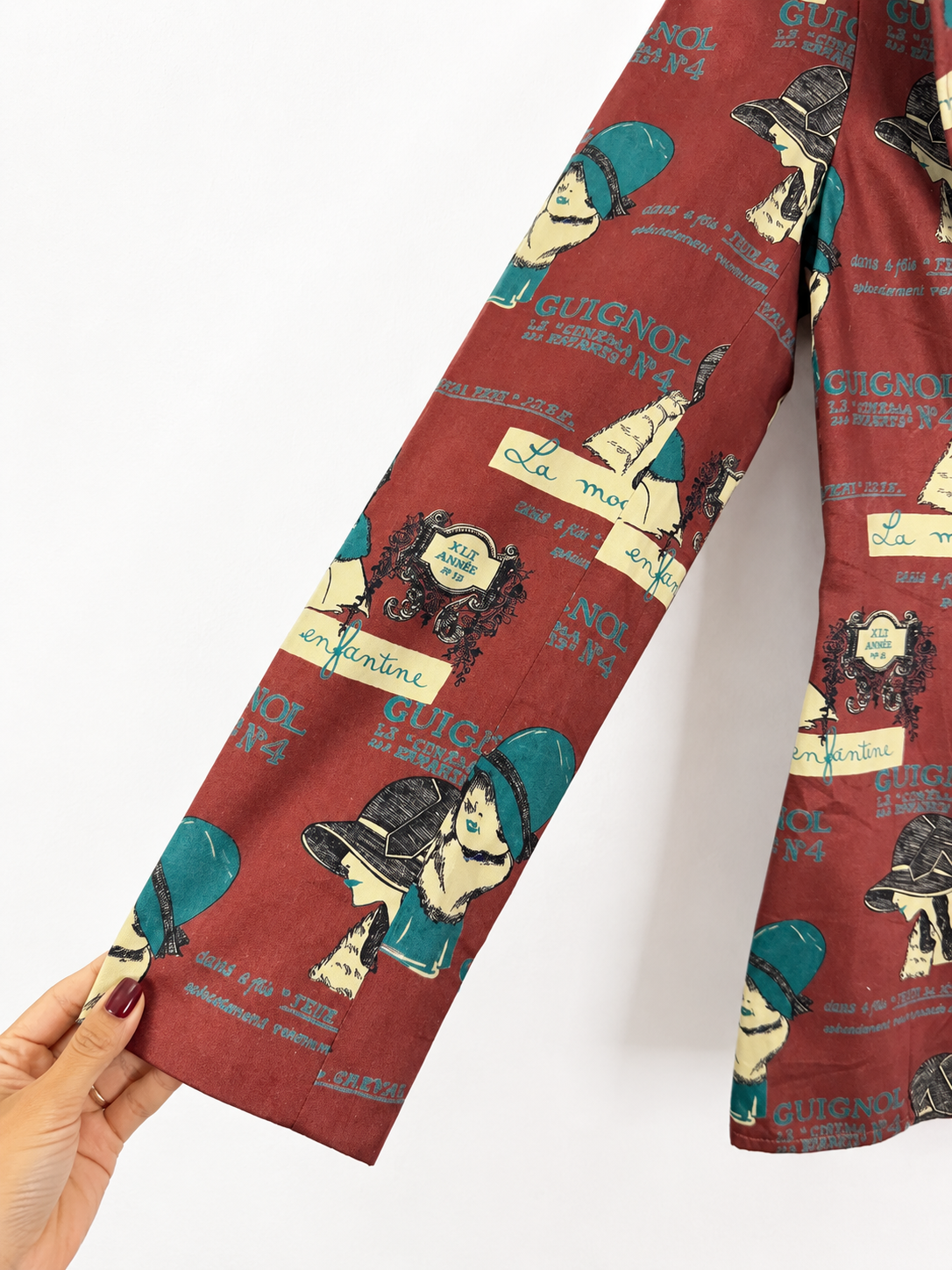 Vintage French Graphic Blazer