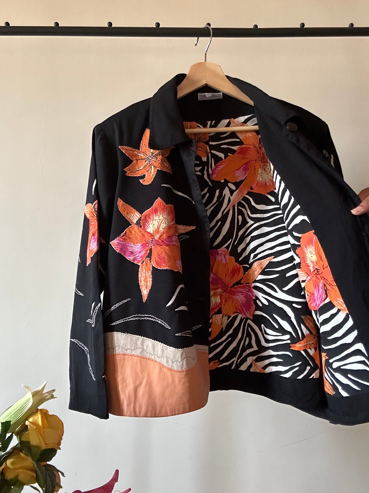 Appliqué Vintage Suede Shirt