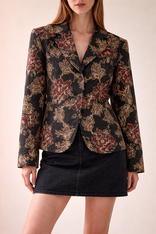 Vintage Lane Bryant Jacquard Blazer