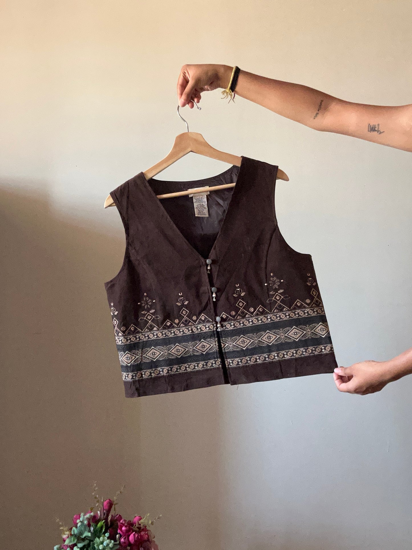 Vintage White Sage Vest