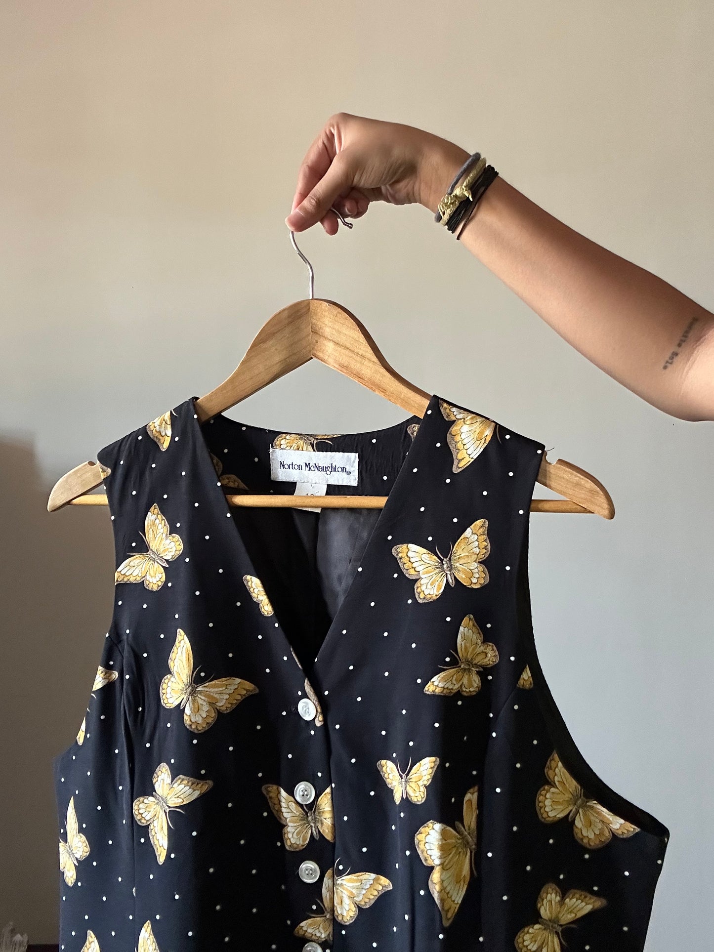 Norton McNaughton Vintage Butterfly Vest