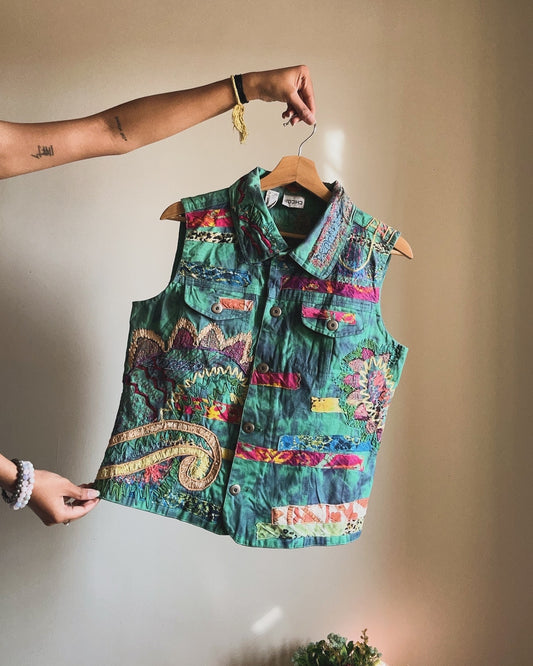 Chico’s All Embroidered Vest
