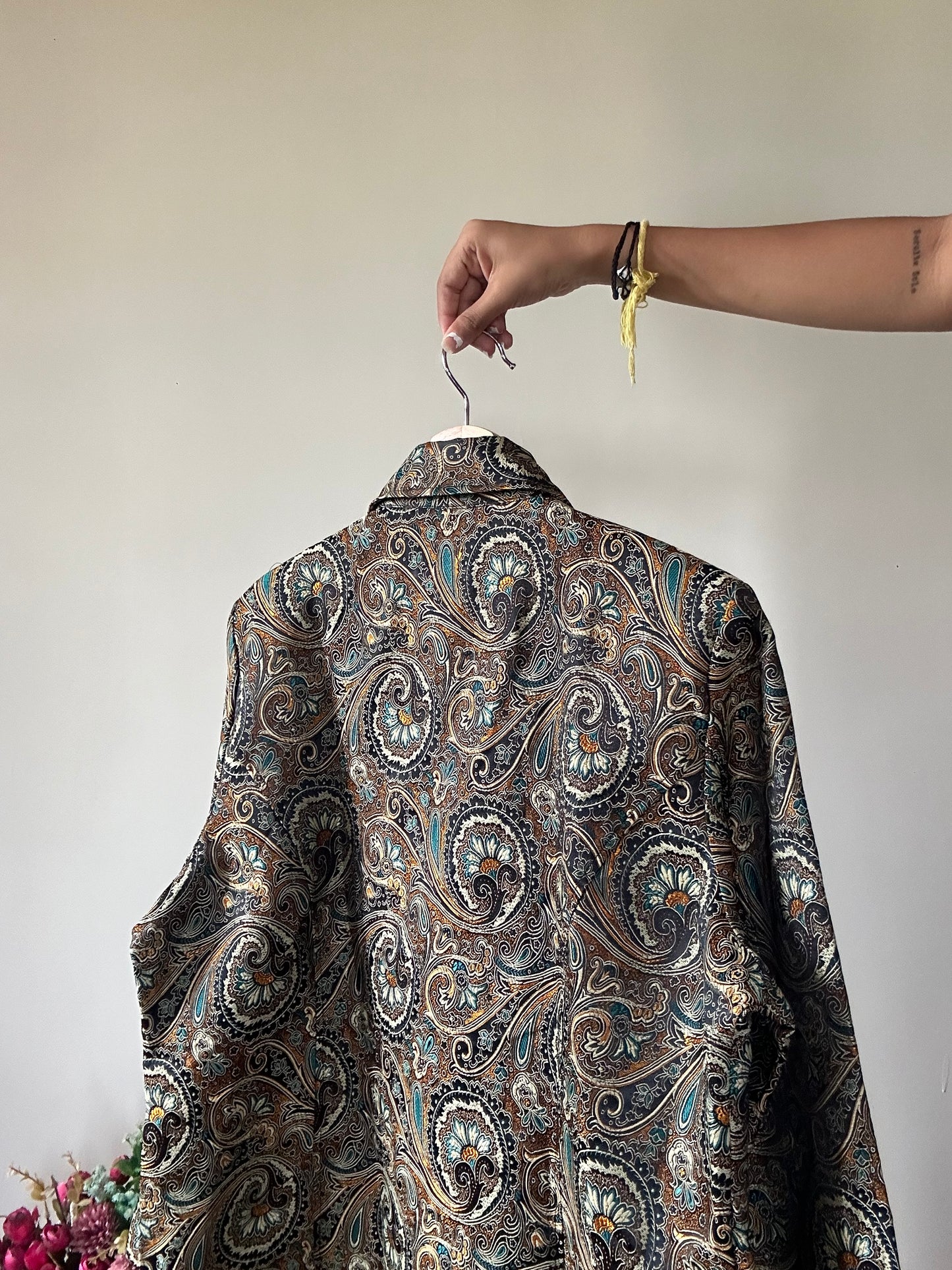 Brown Stone Studio Vintage Embroidered Zipper Shaket