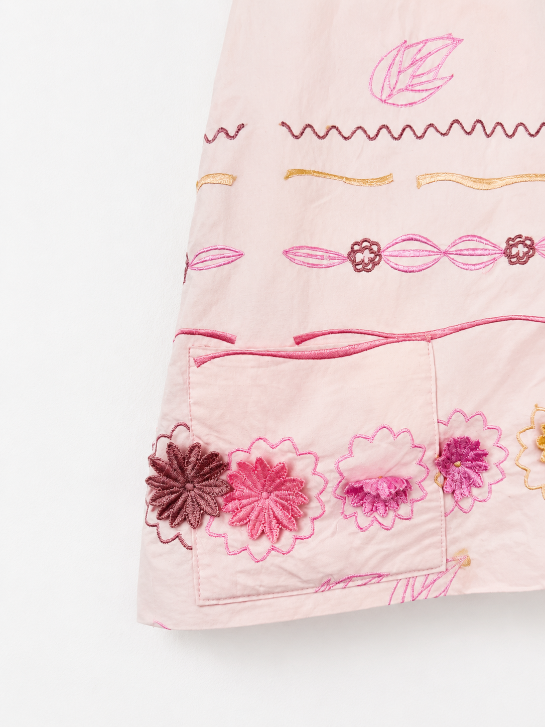 Vintage Blush Bloom Embroidered Jacket