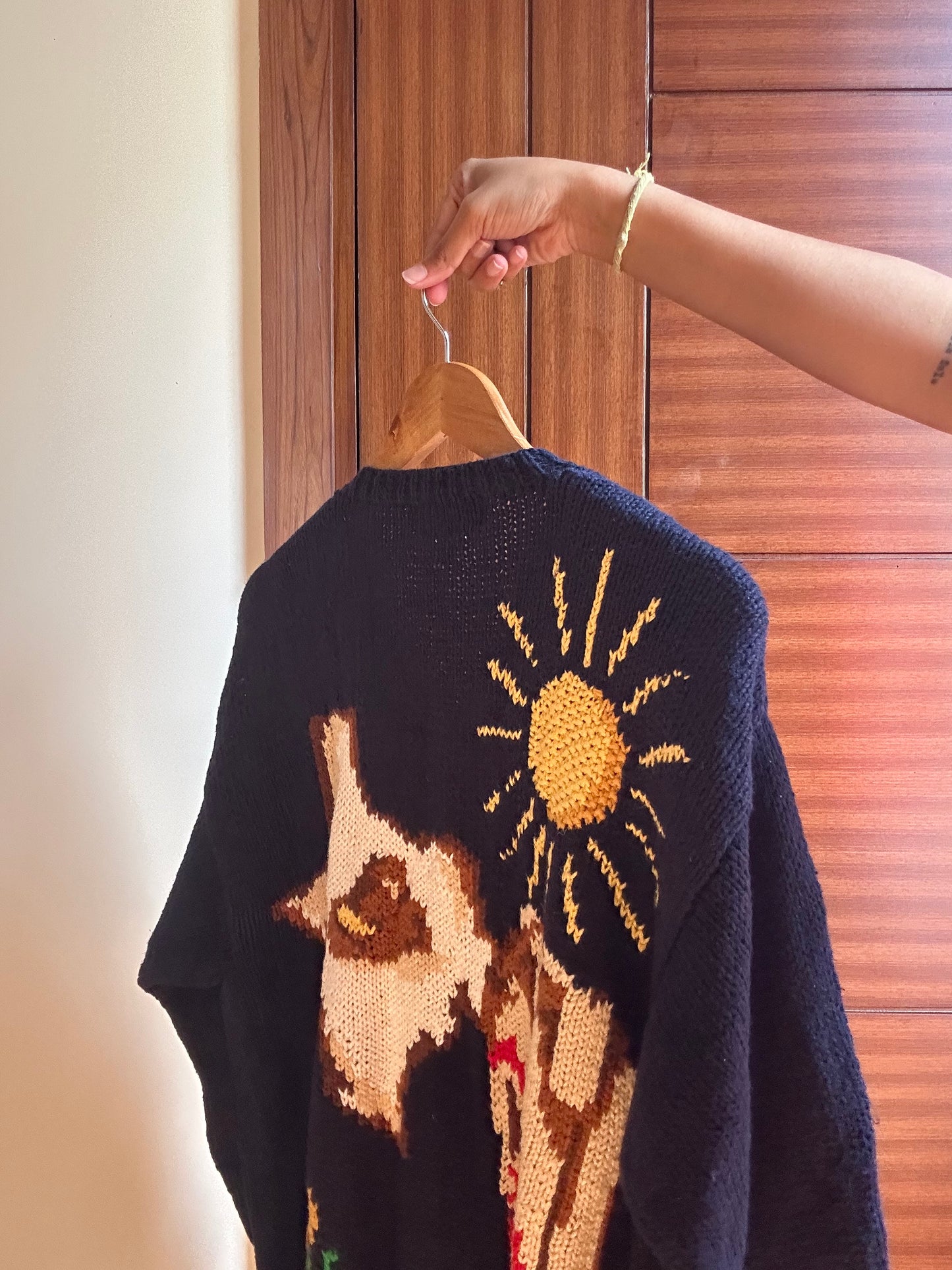 The Eagle’s Eye Vintage Hand Knit Cardigan