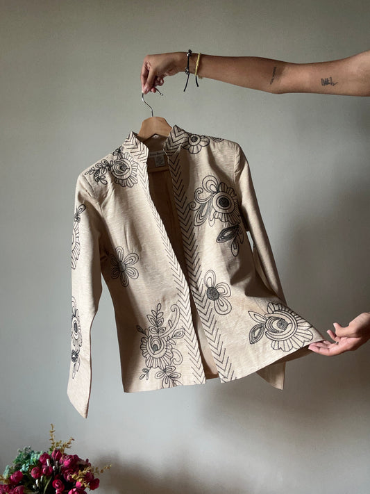 Vintage Susan Bristol Embroidered Shaket