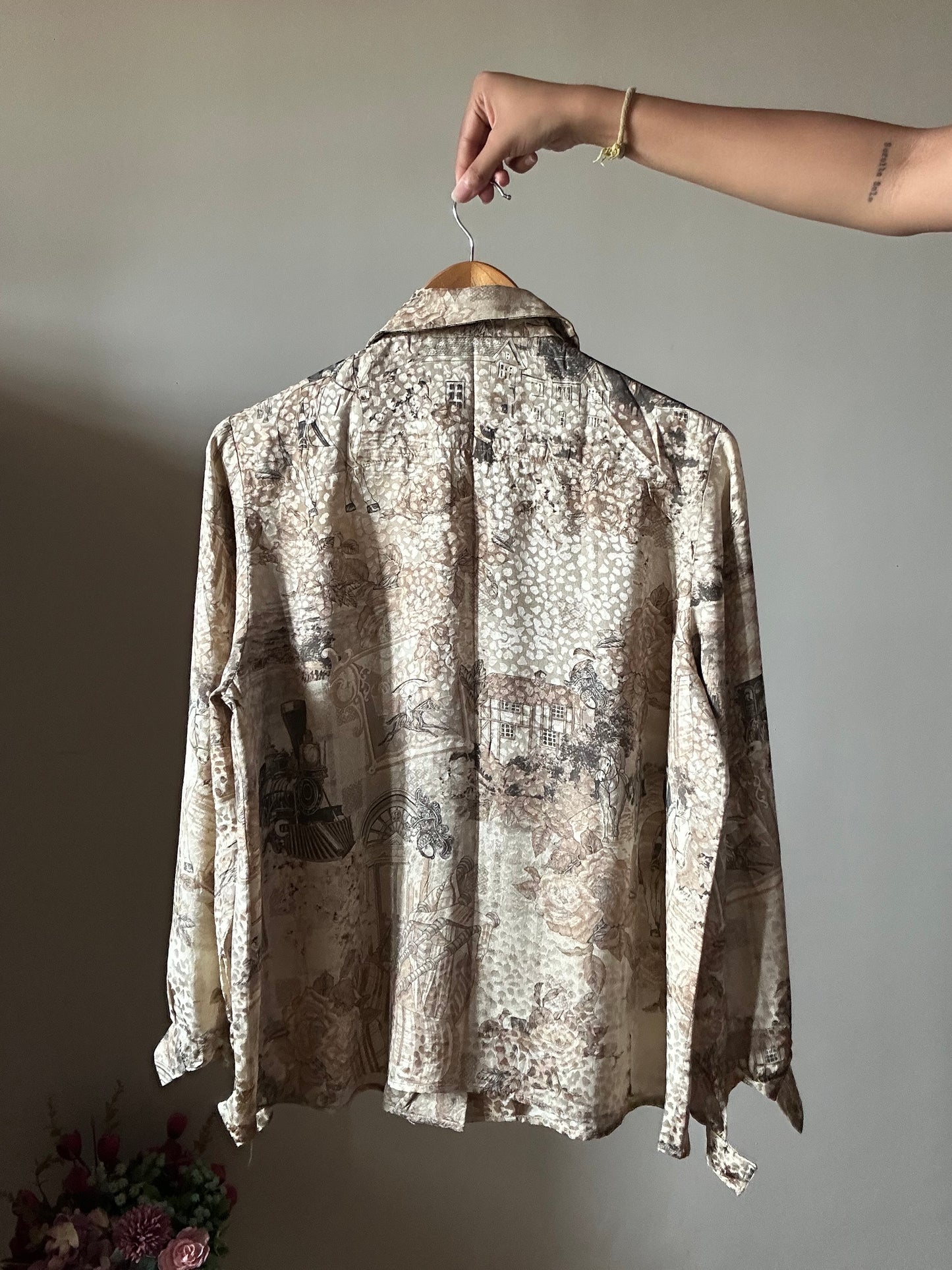 Vintage All Print Textures Shirt