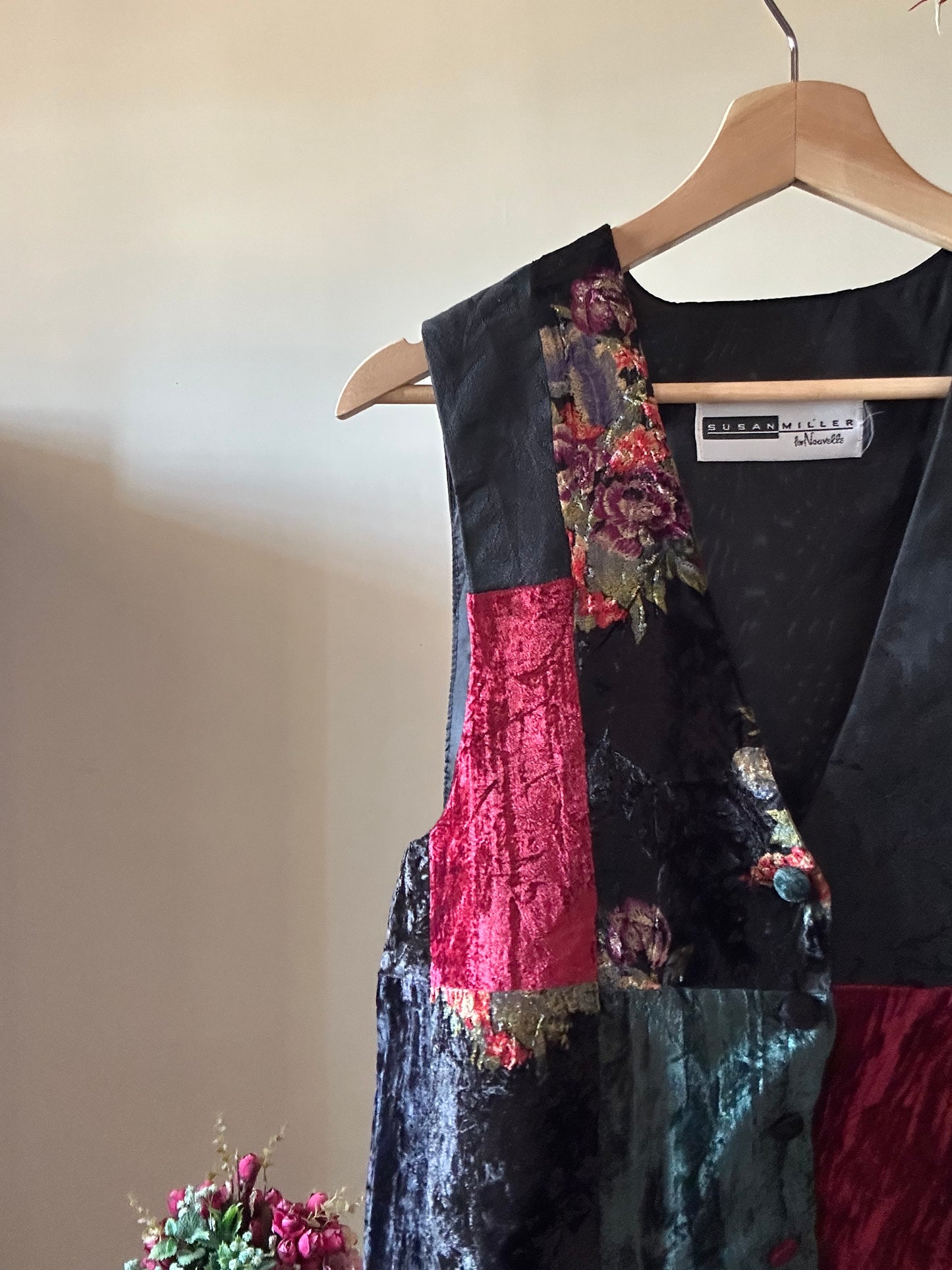 Vintage Susan Miller Patchwork Vest