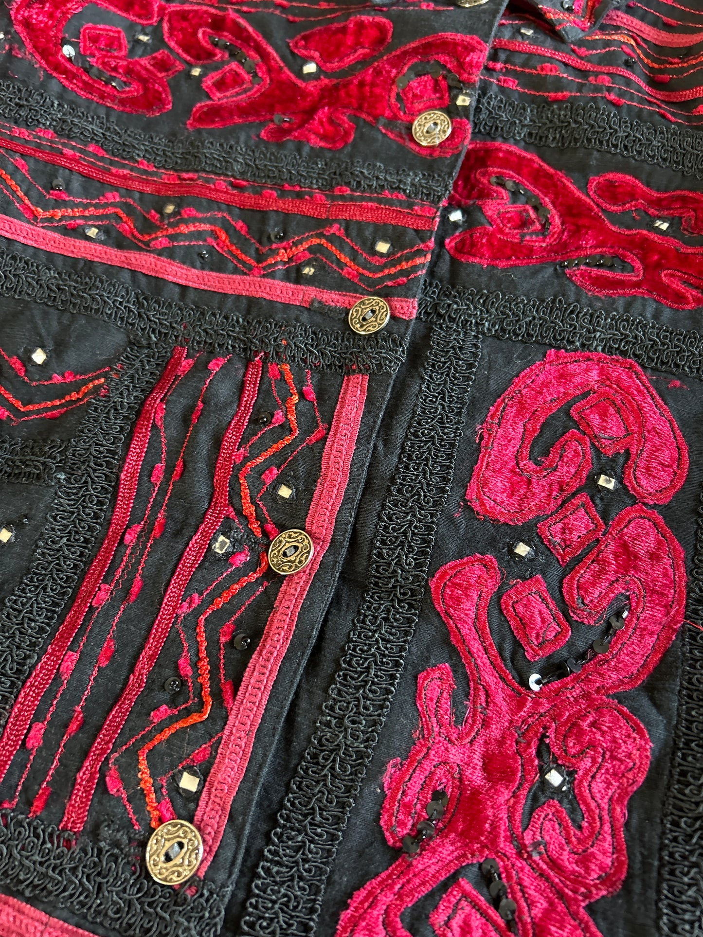 Chico’s Vintage All Beaded and Embroidered Shaket