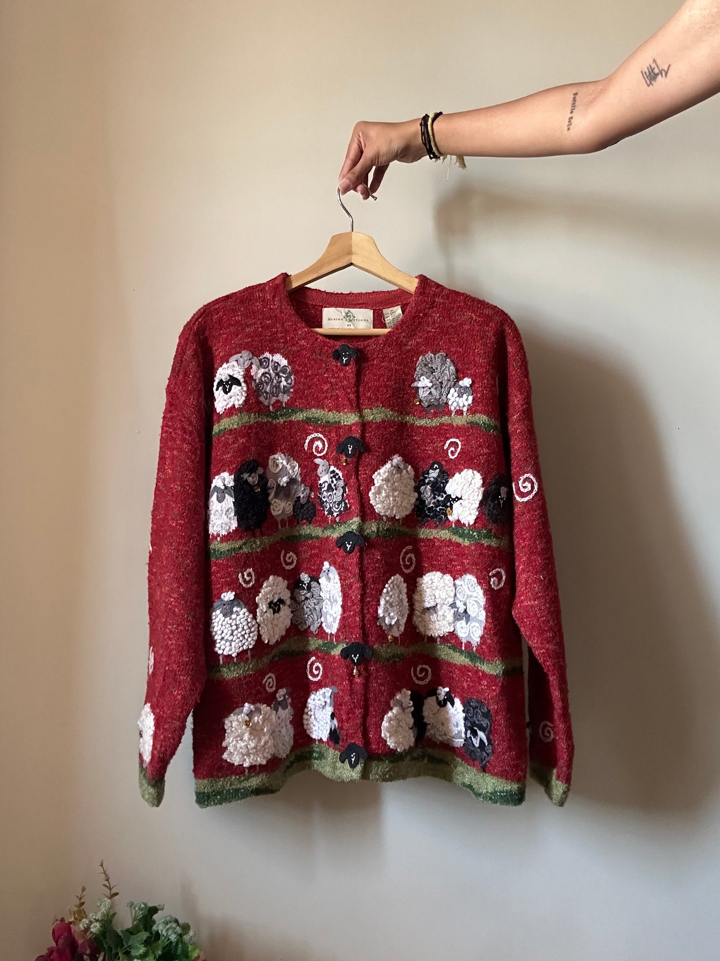 Vintage Design Options By Philip & Jane Gordon All Embroidered Cardigan
