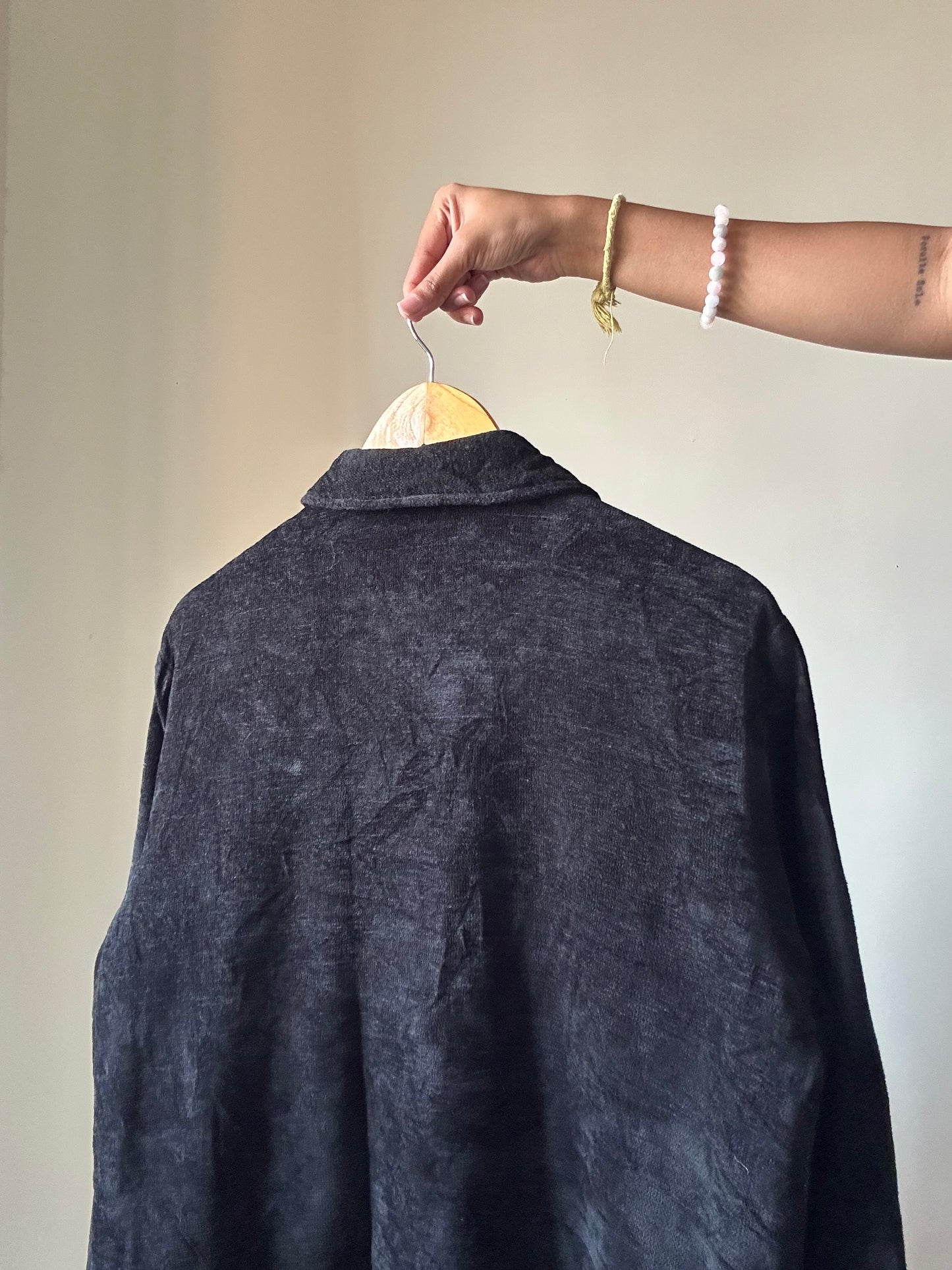 White Stage Vintage Embroidered and Beaded Shaket