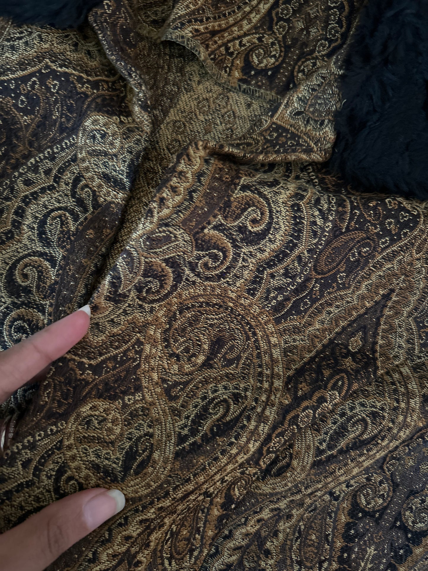 Vintage Jessica Howard Furry Collar Shrug